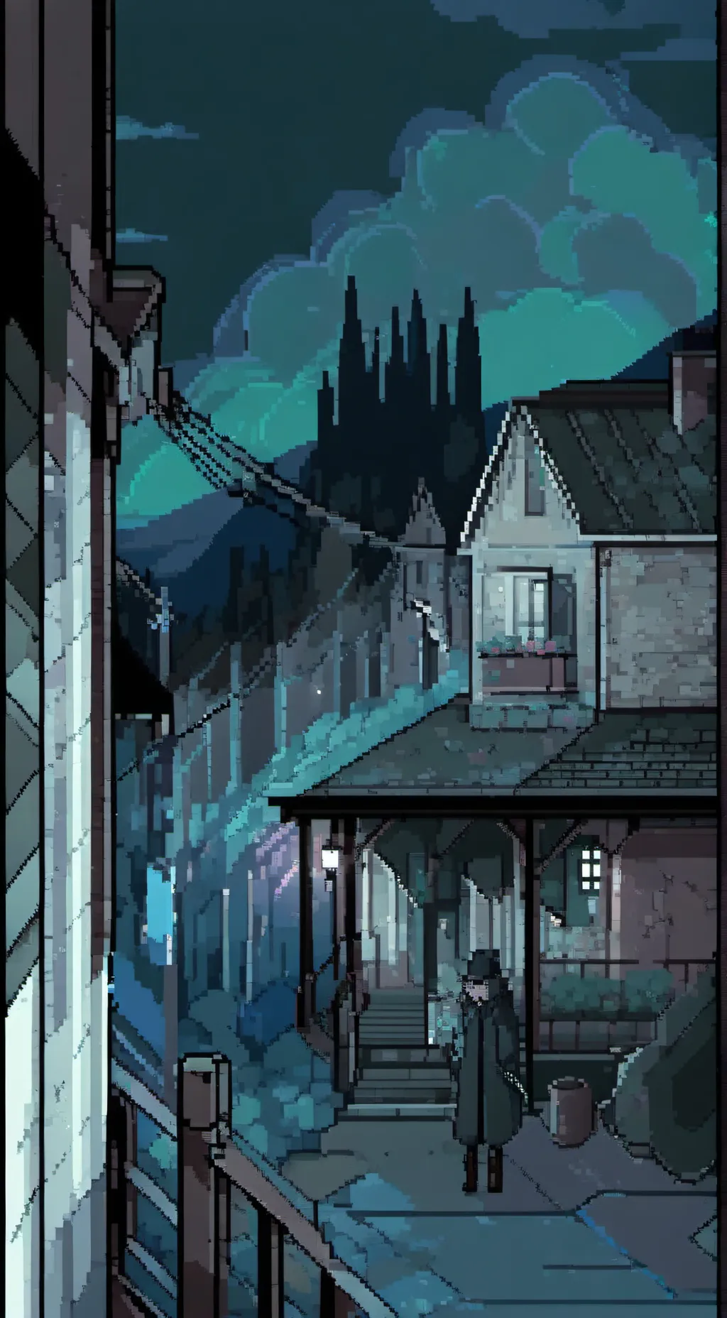 ai character: the end..? background