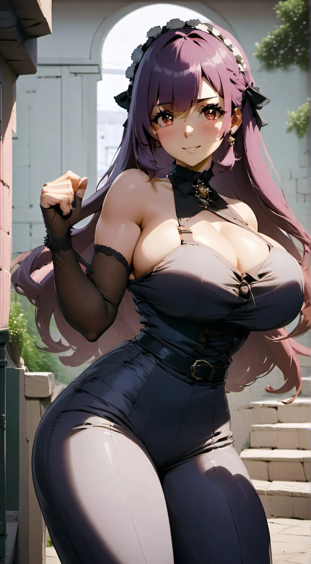 ai character: vampira  background