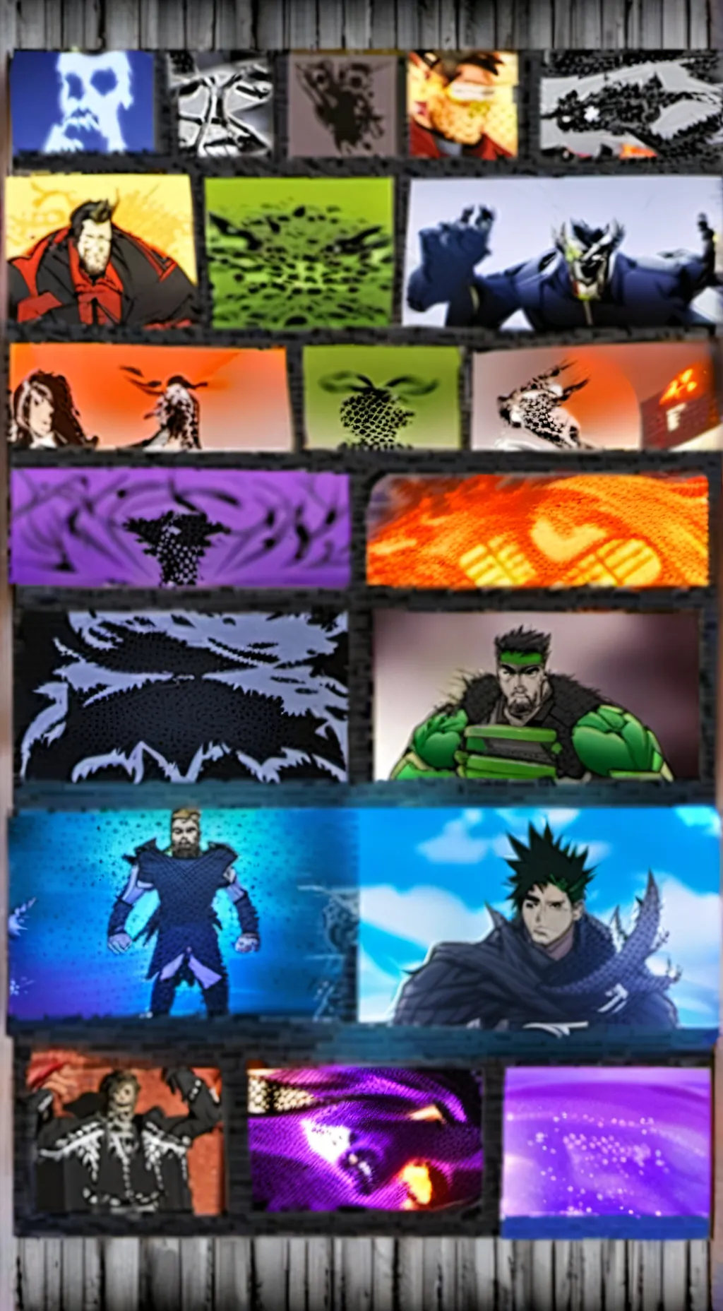 ai character: Heroes VS villains background