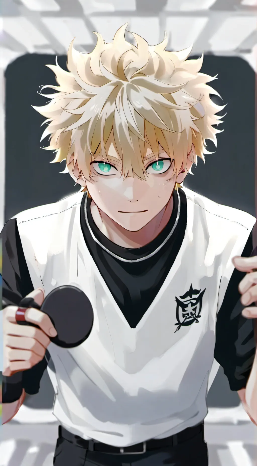 ai character: Katsuki Bakugo  background