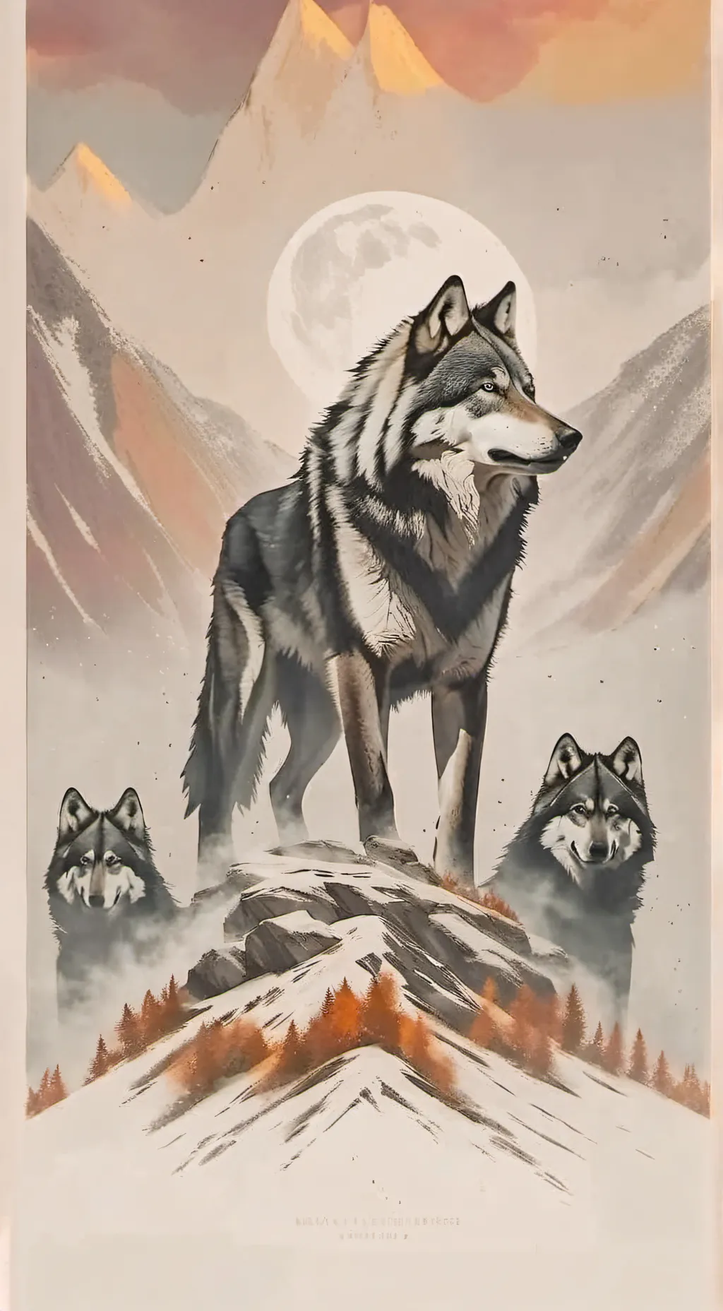 ai character: manada de lobos 🐺 background