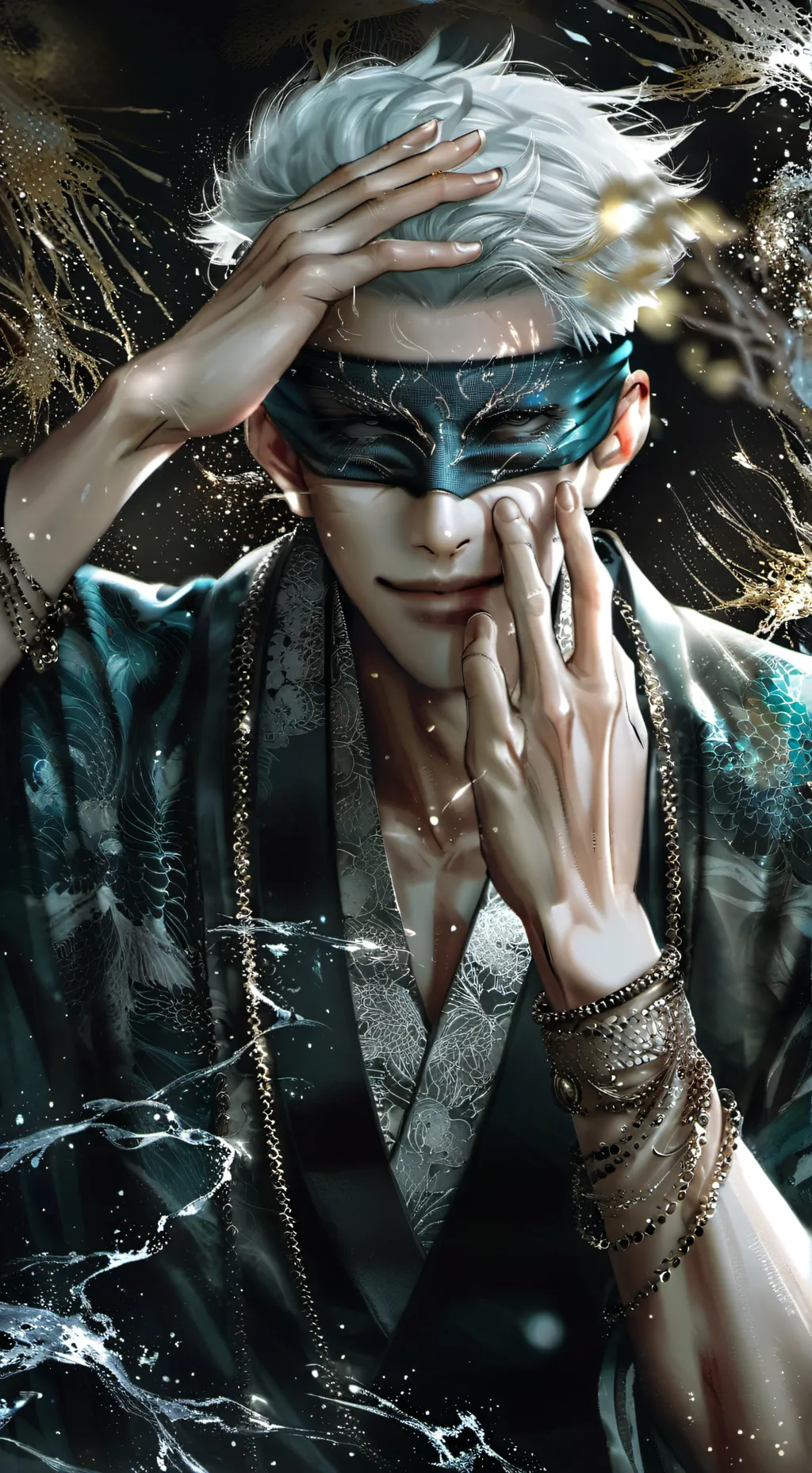 ai character: Gojo!🎀🧿 background