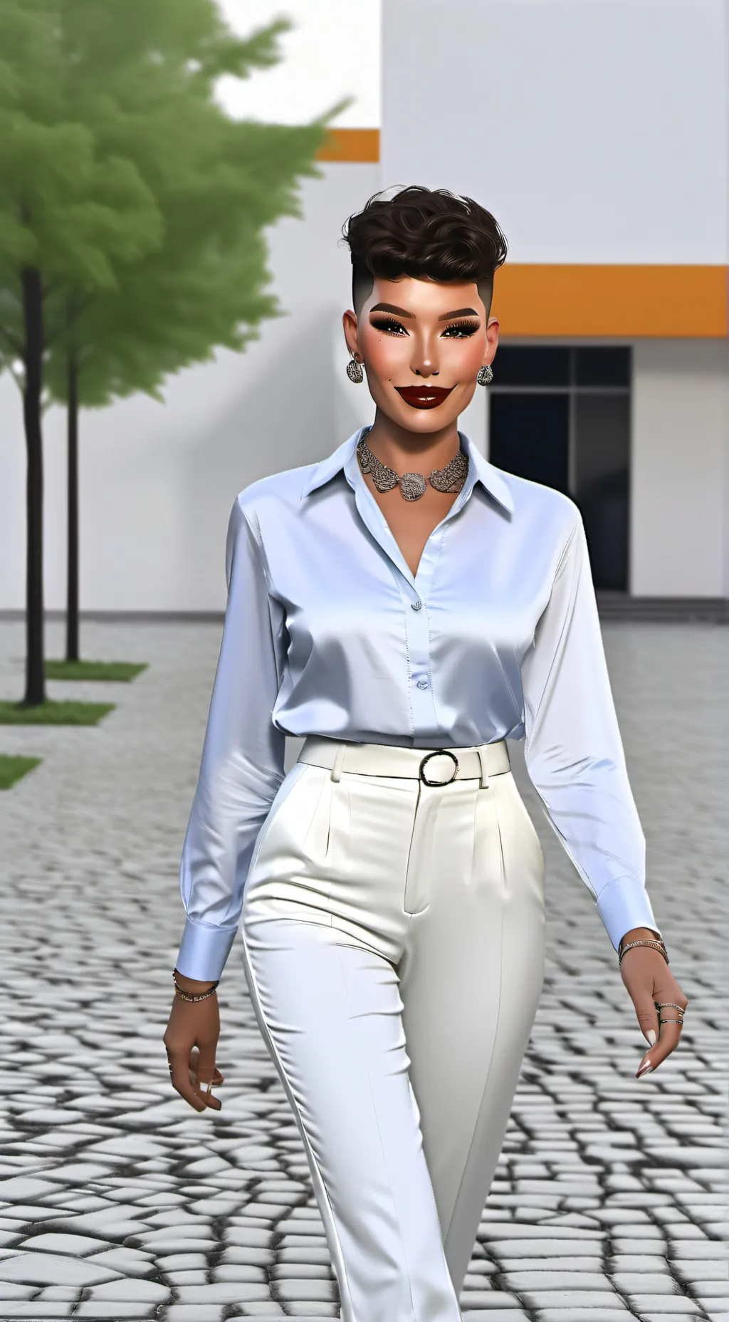 ai character: JAMES CHARLES background