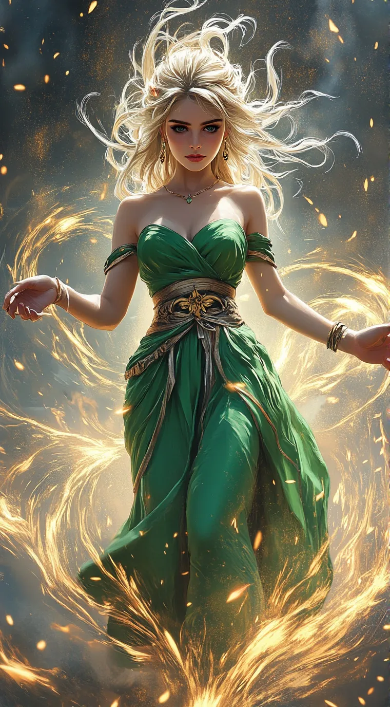 ai character: Female  background