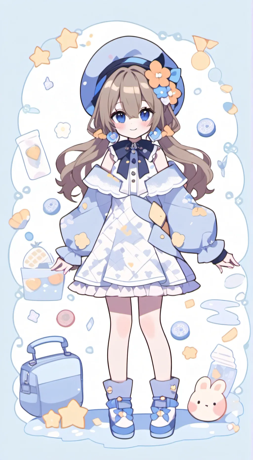 ai character: sprunki loves gray background