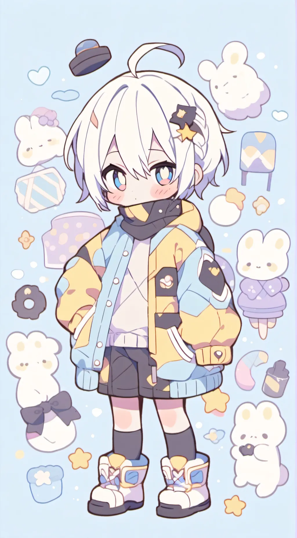 ai character: Hero background