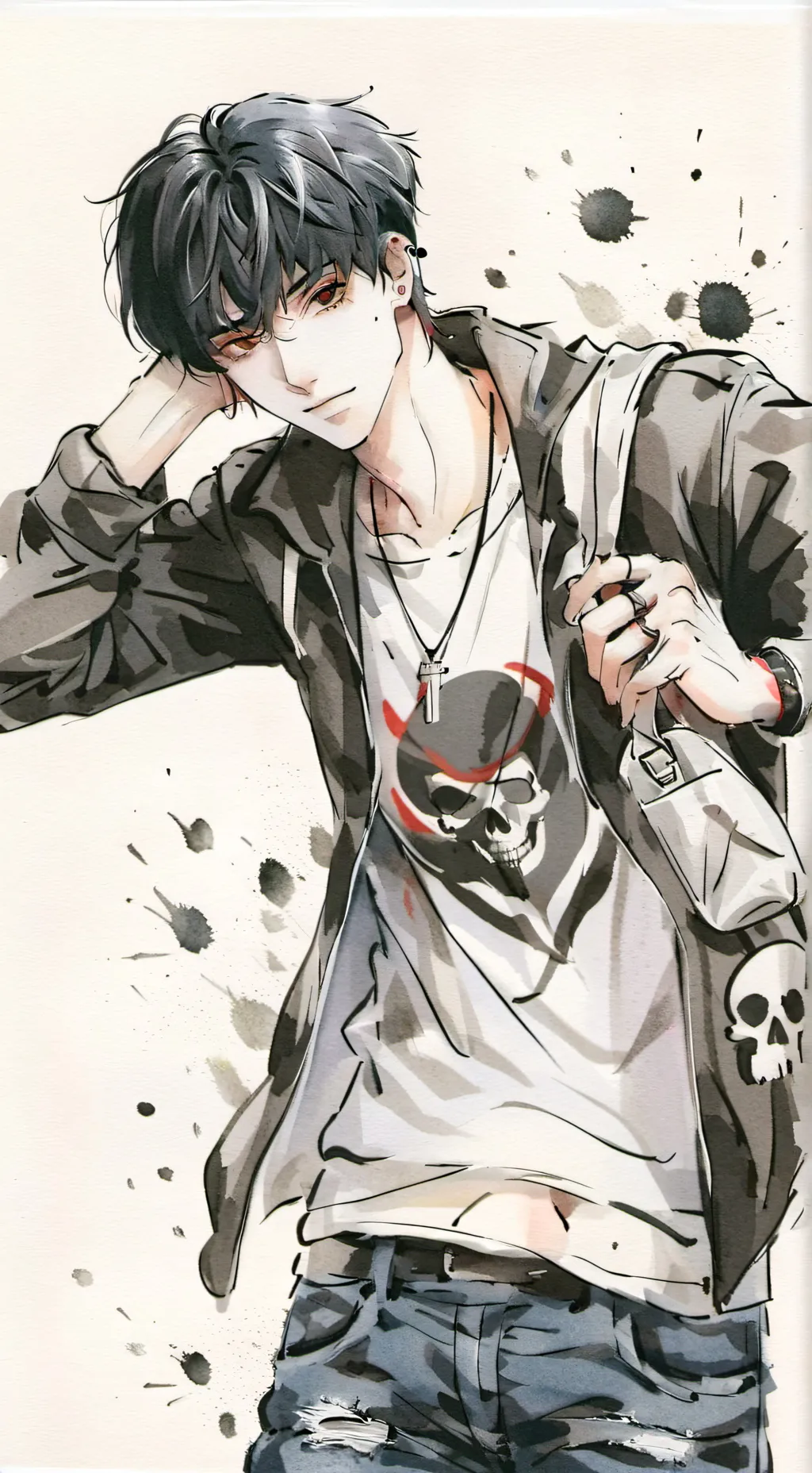 ai character: ⛓️Ethan🖤 background