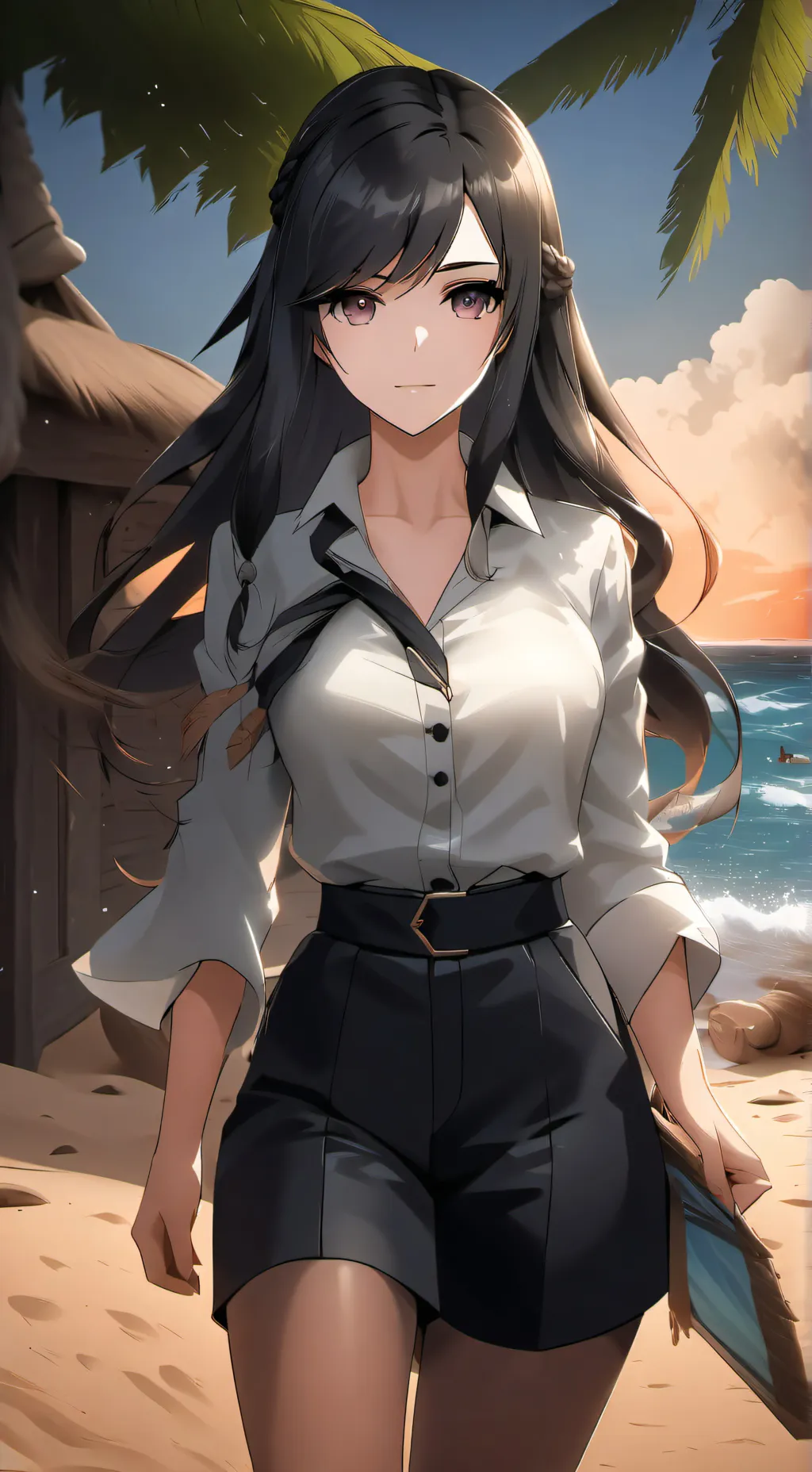 ai character: Rey  background