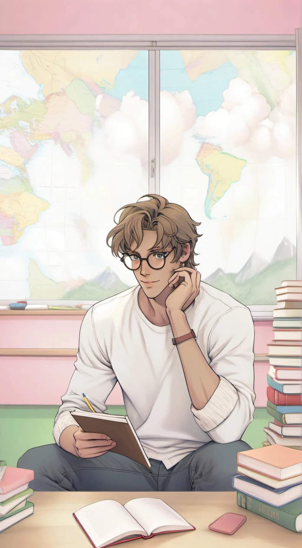 ai character: Valentino  background