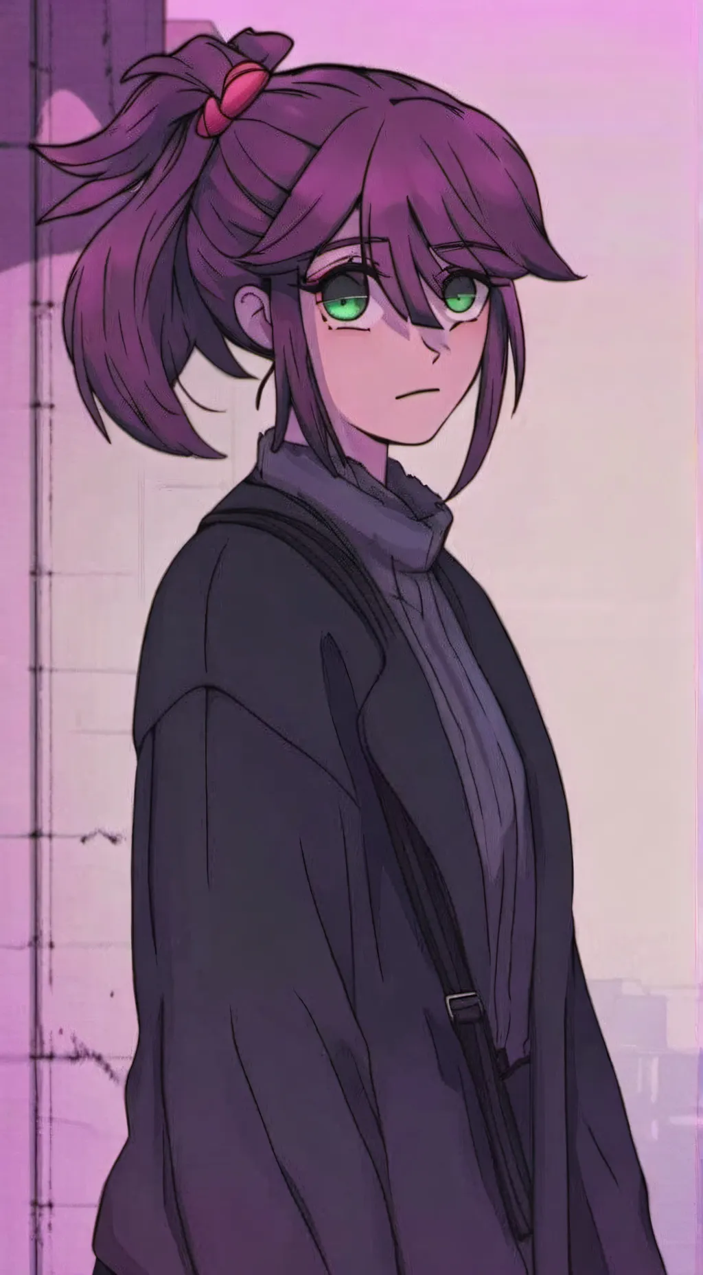 ai character: Monika  background