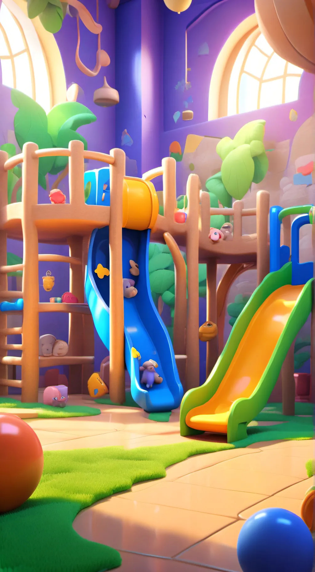 ai character: FNAF daycare background