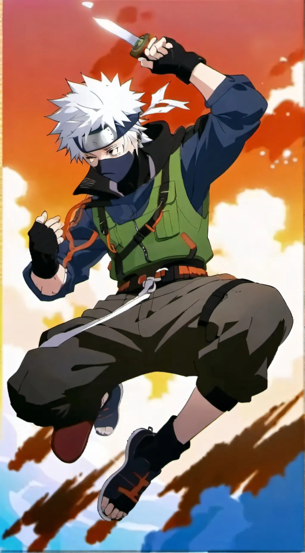 ai character: kakashi  background