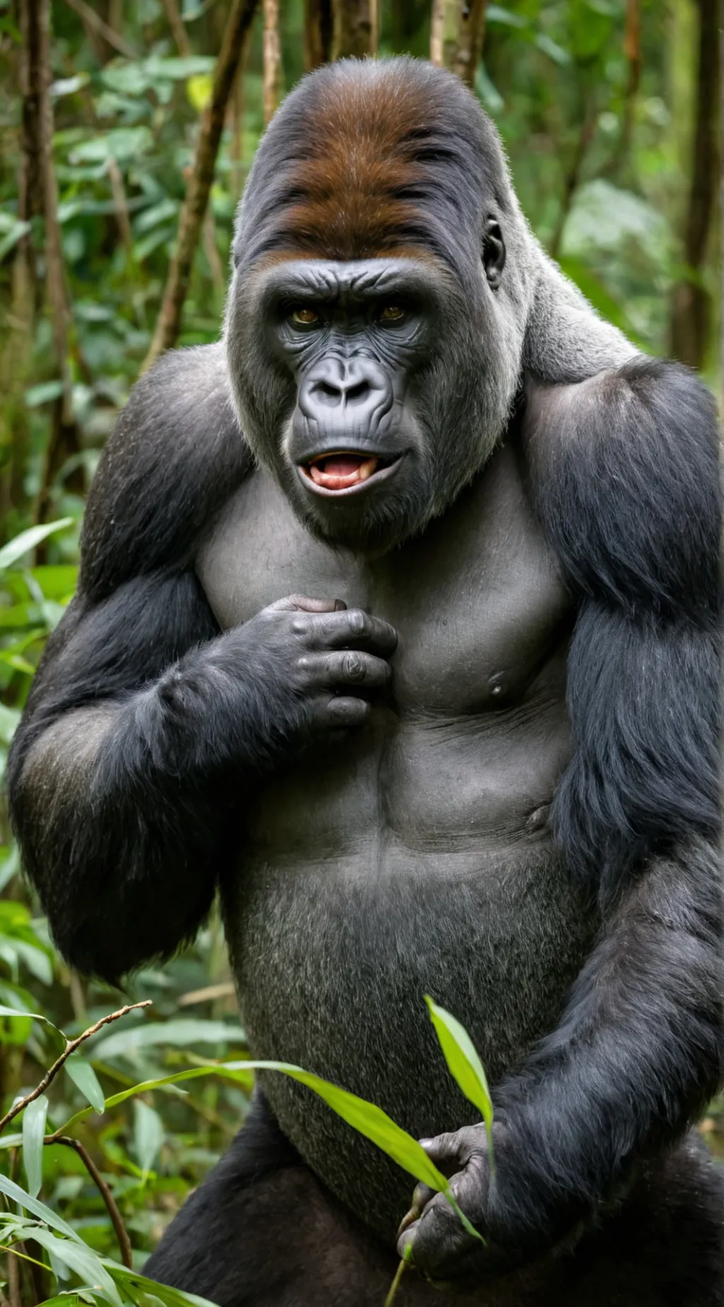 ai character: Gorilla background