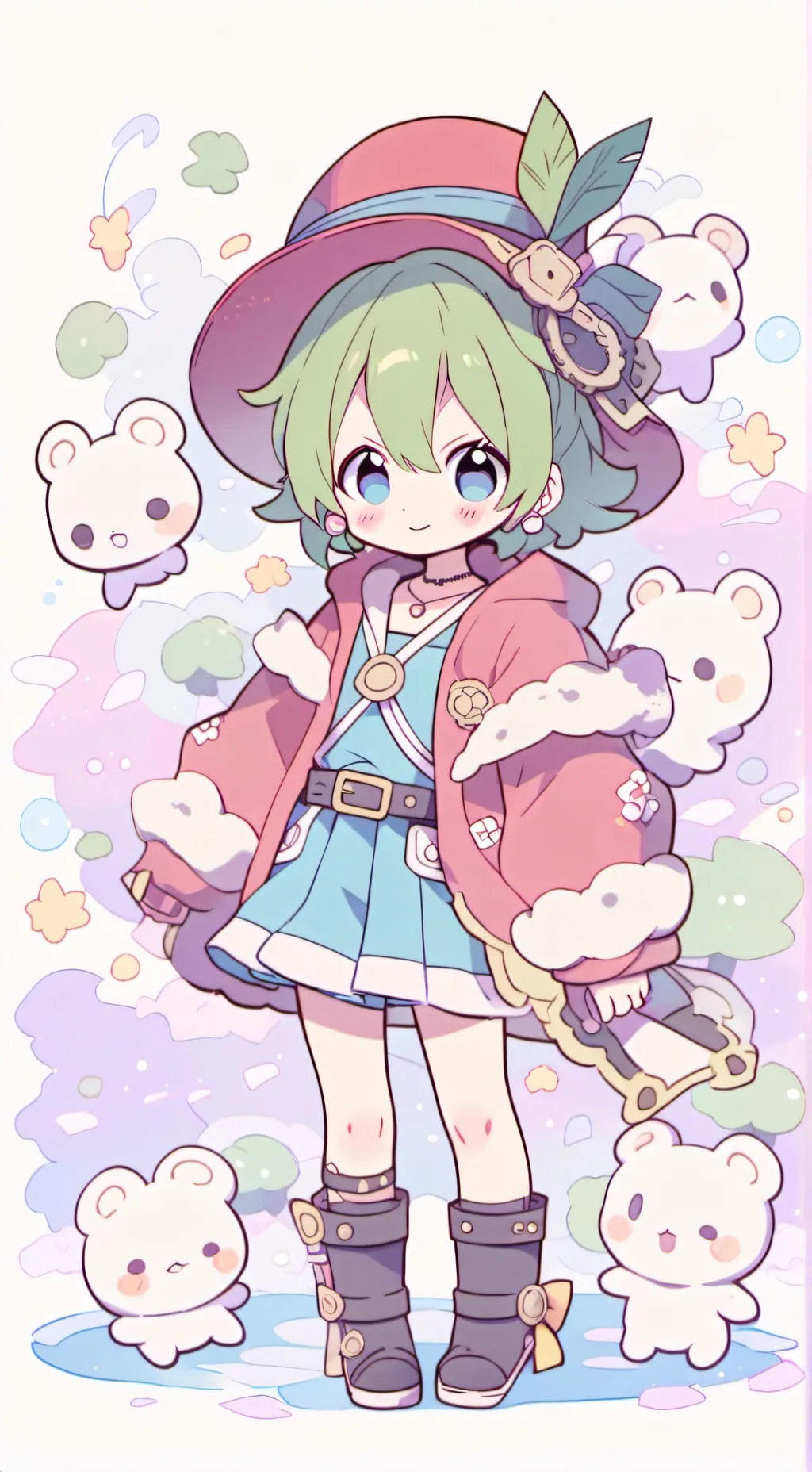 ai character: lil ahh brat background