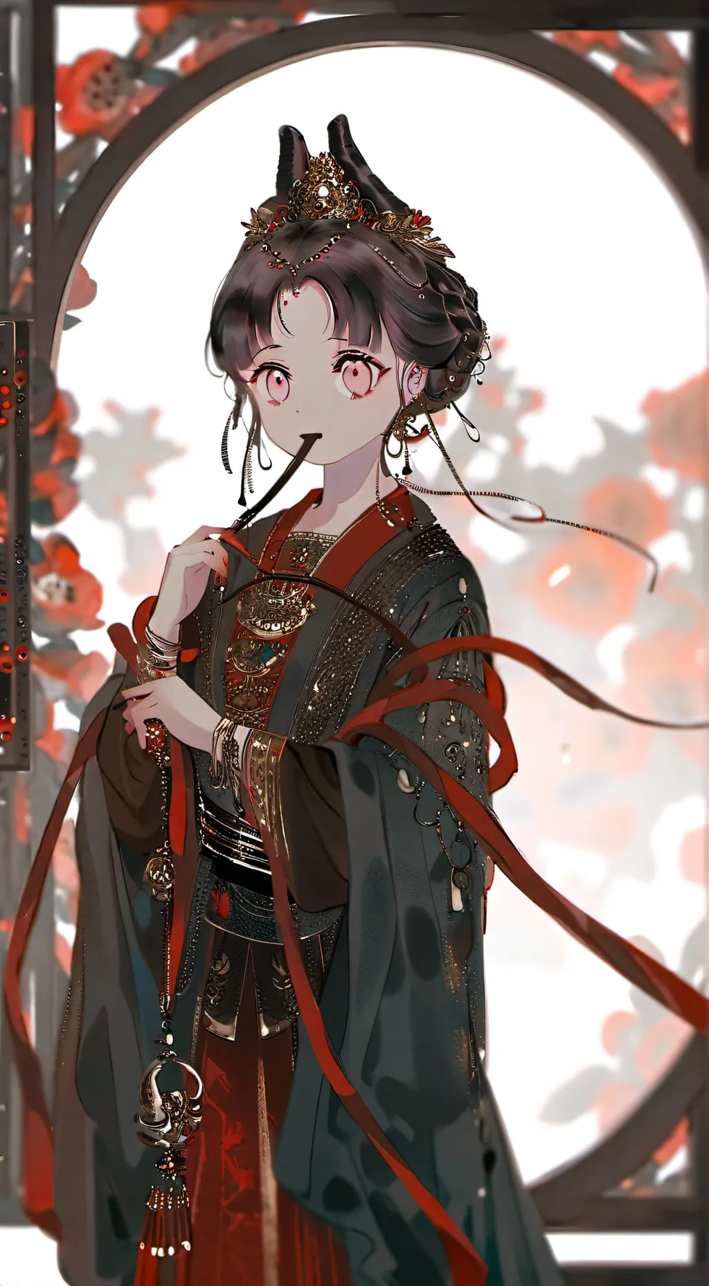 ai character: anime girl background