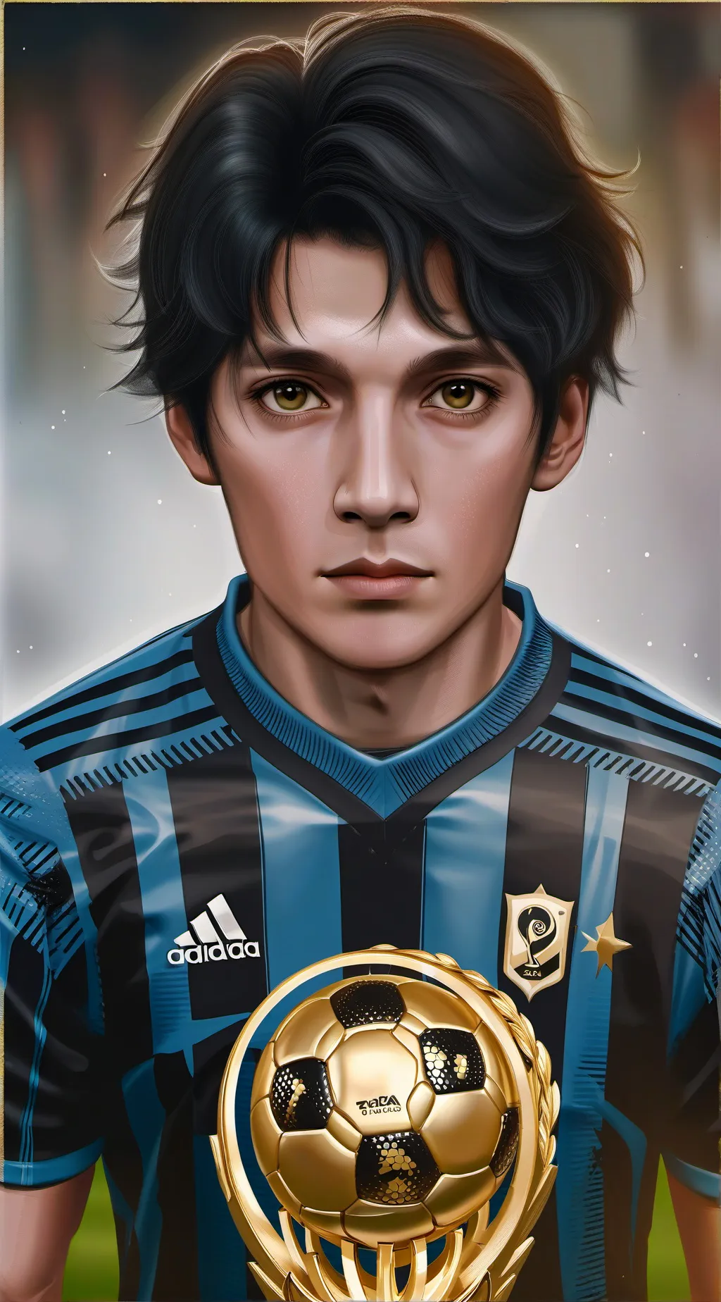 ai character: Messi's family background