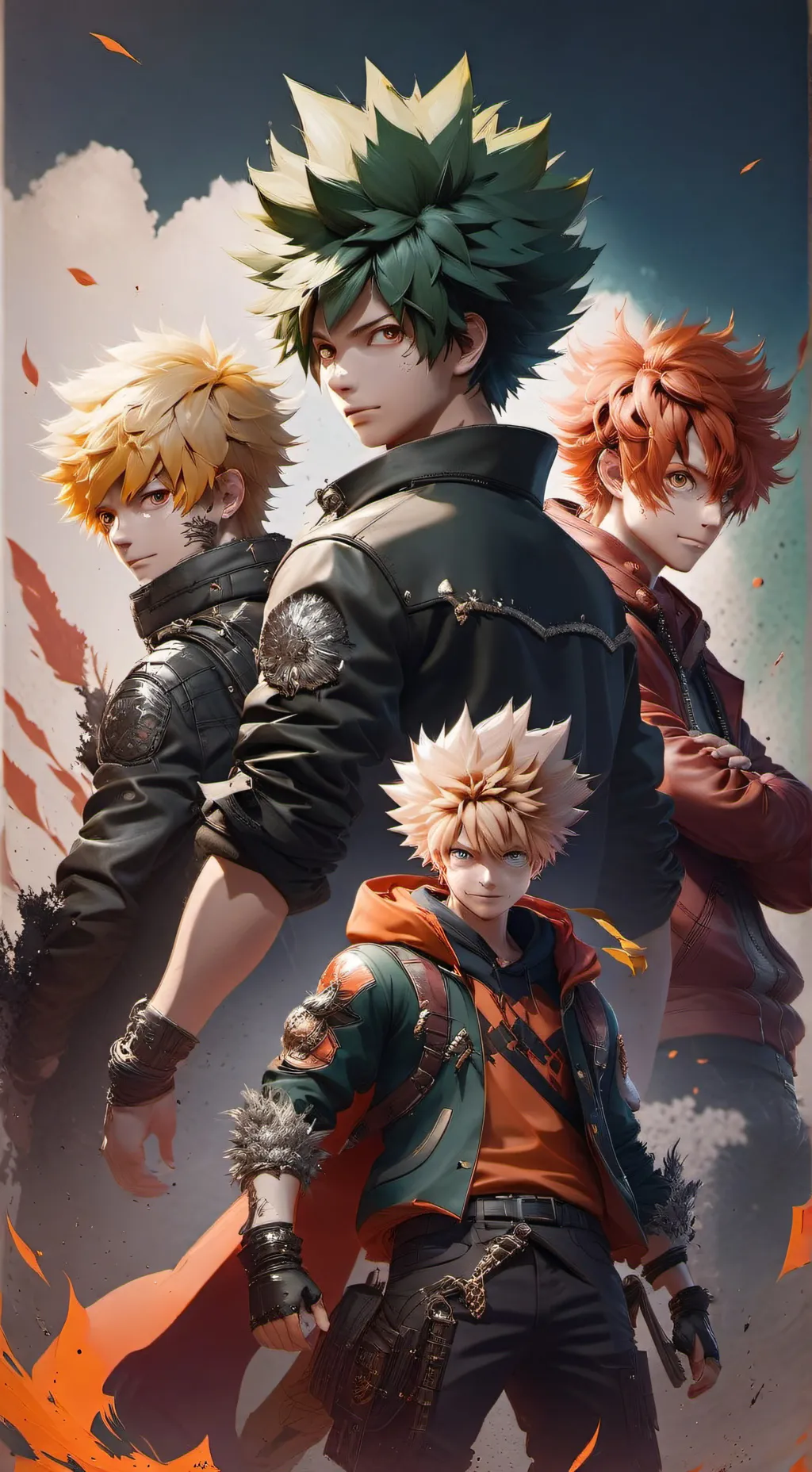 ai character: ice cream ring background