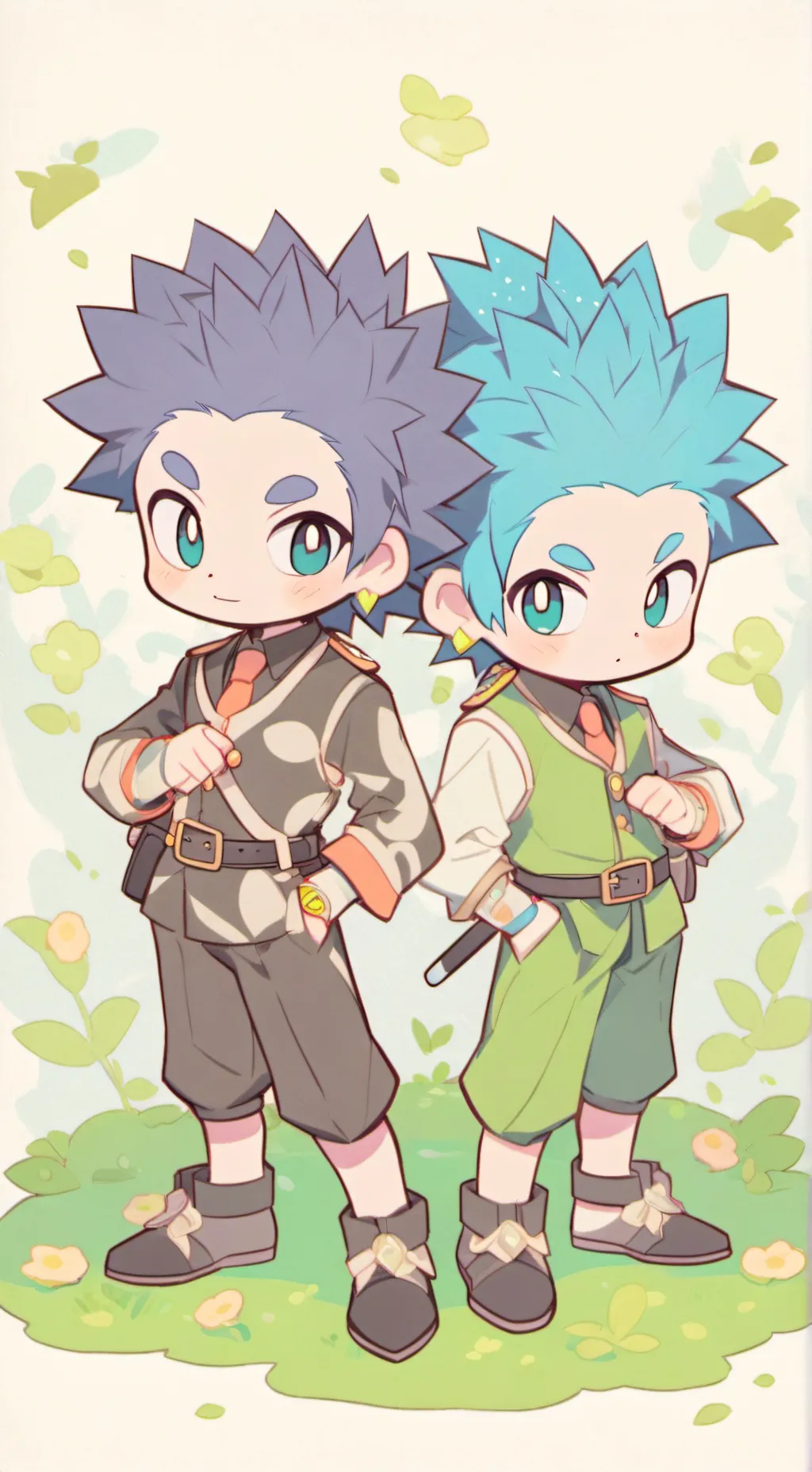 ai character: Jake and Jack  ￼ background