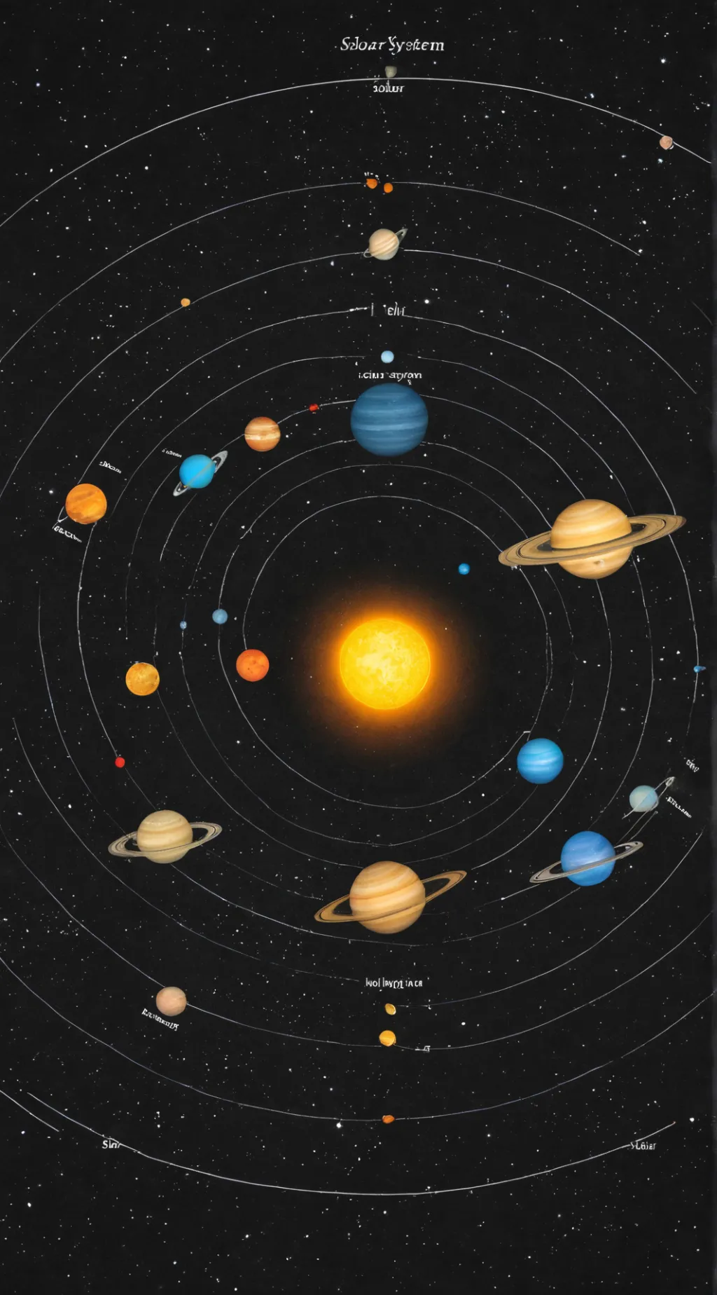 ai character: solarballs moons background