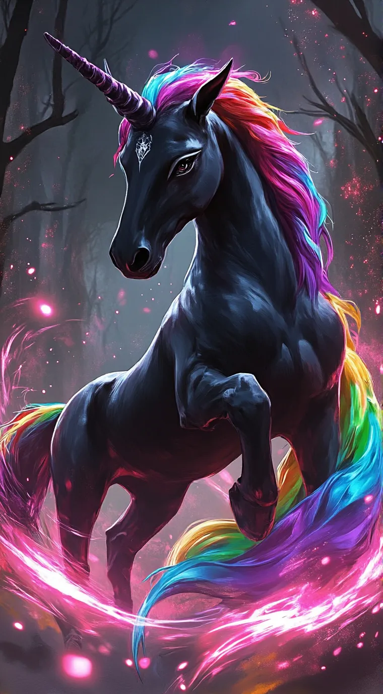 ai character: Unicorn herd background