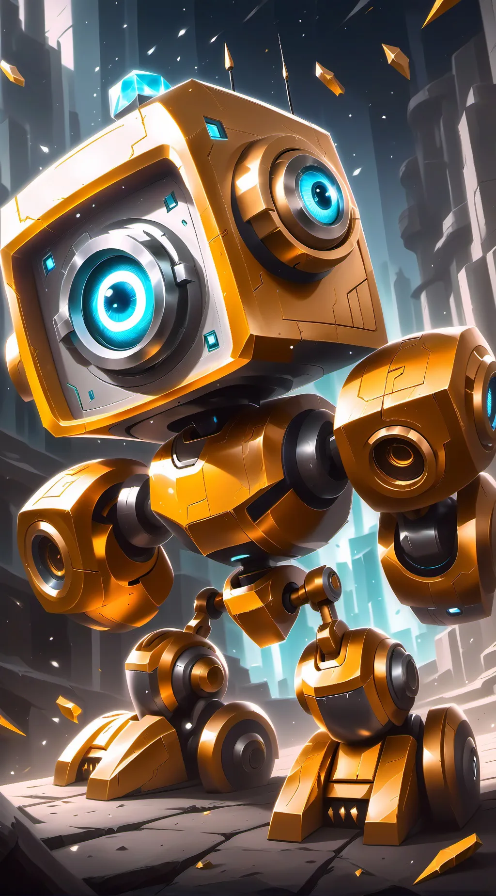 ai character: Geometry dash  background