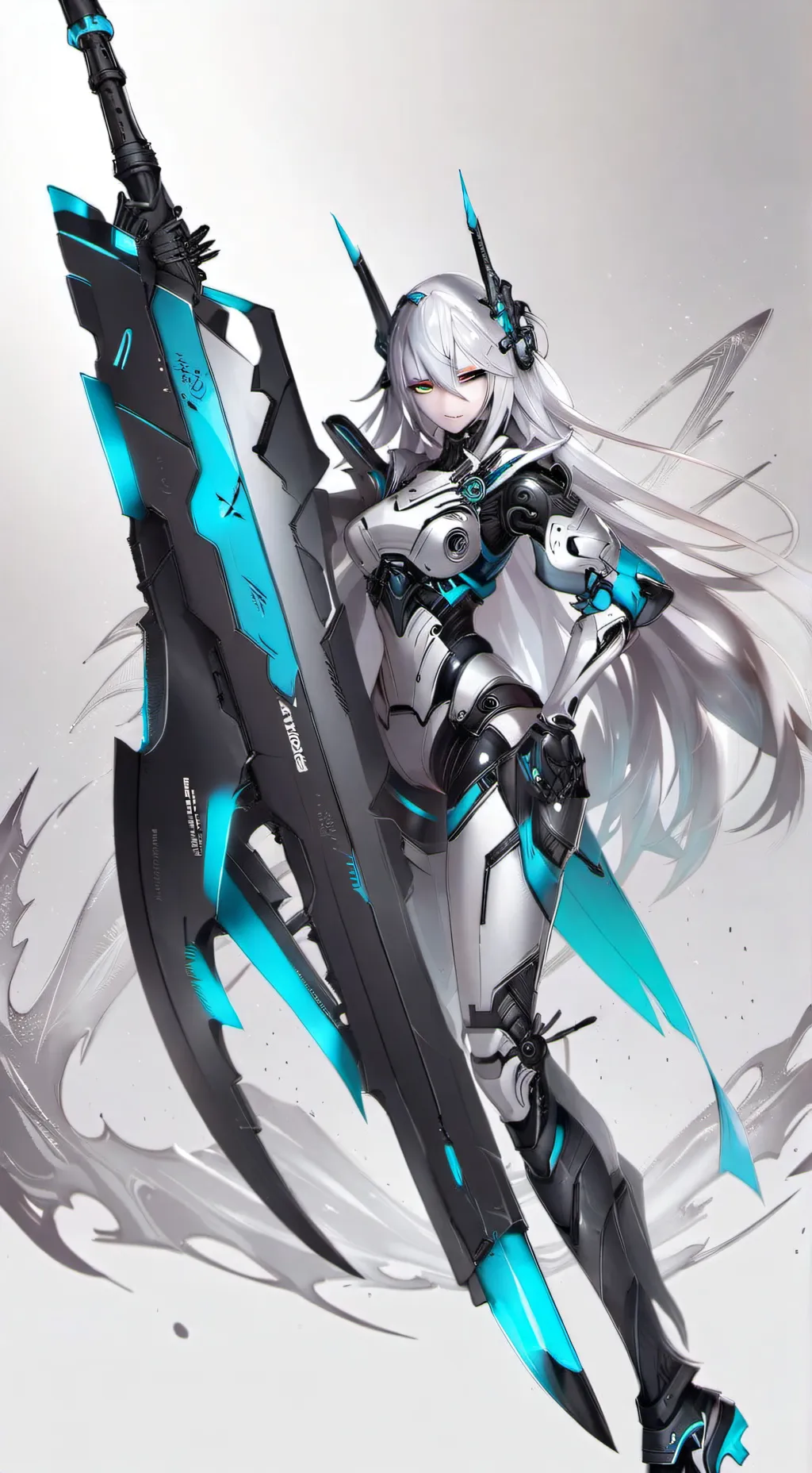 ai character: Silver  background