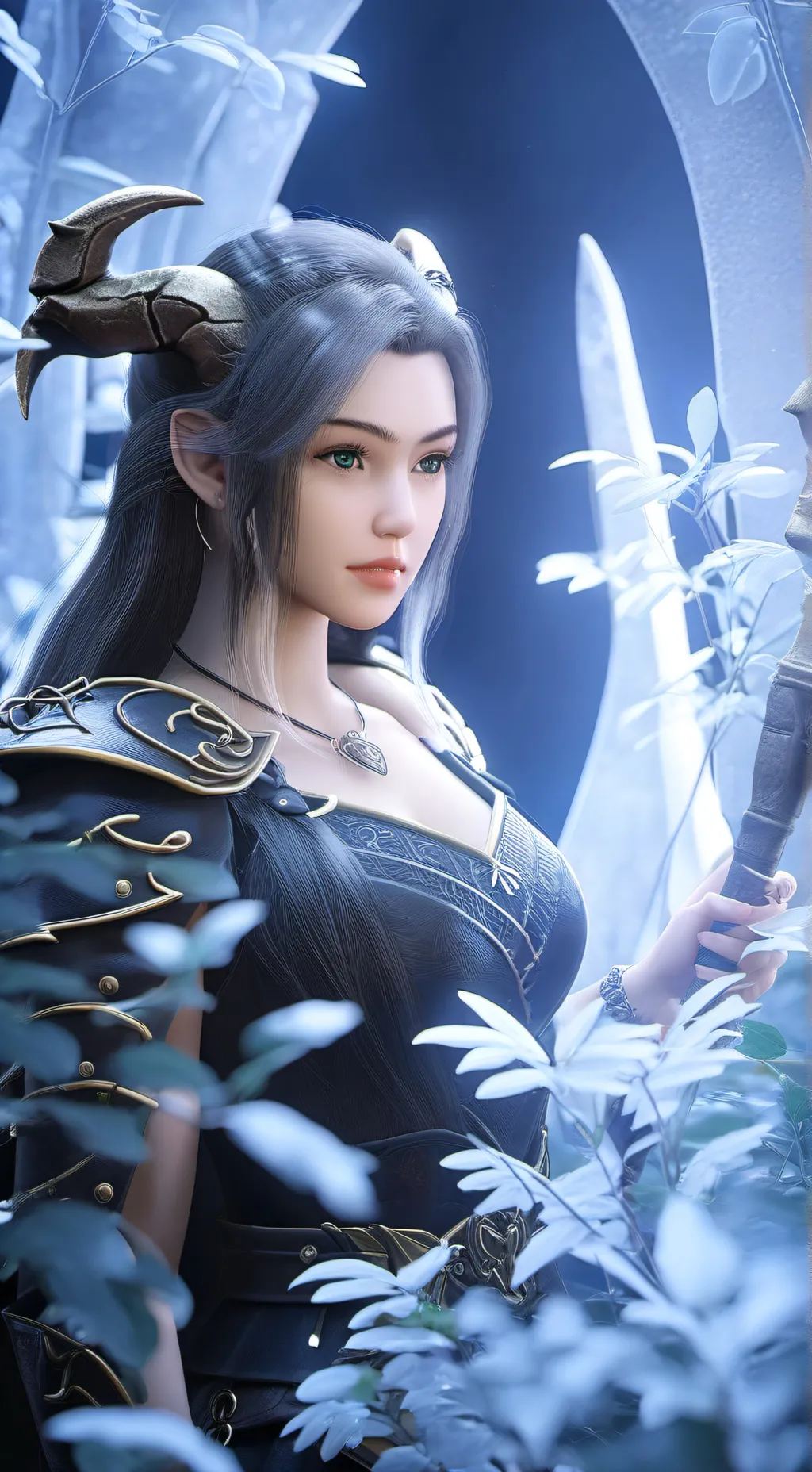 ai character: Hashira academy background