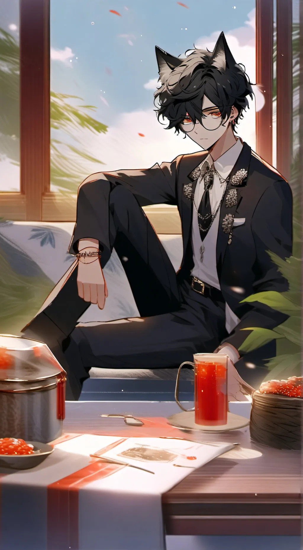 ai character: Рон  background