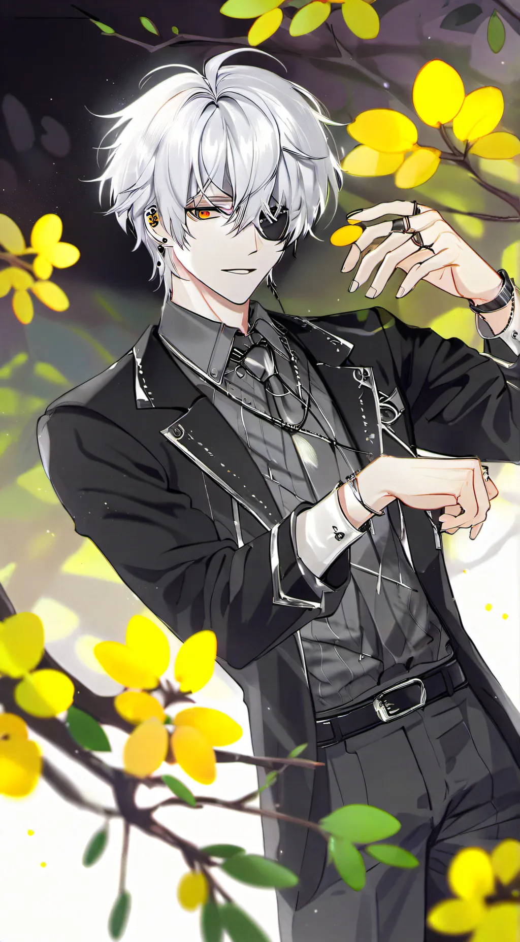 ai character: Sebastian  background