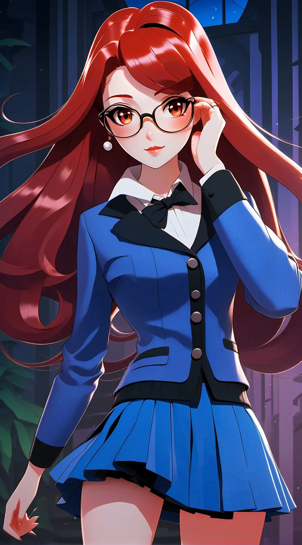 ai character: Sandrine  background