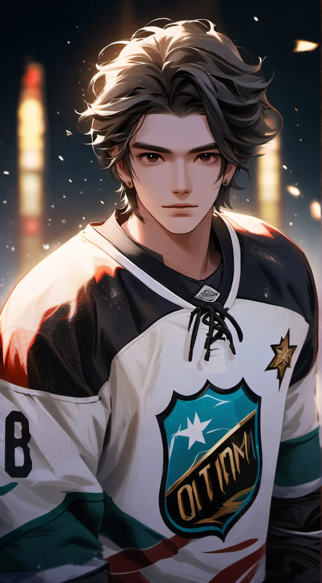 ai character: hockey injury background