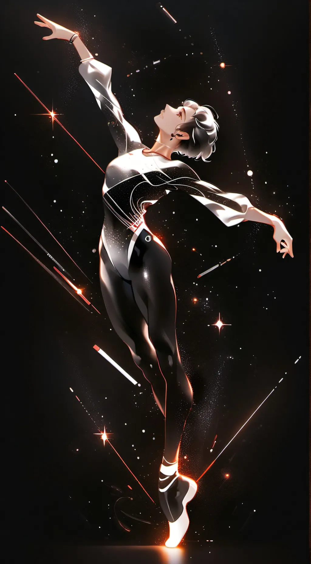 ai character: gymnastic trainer background