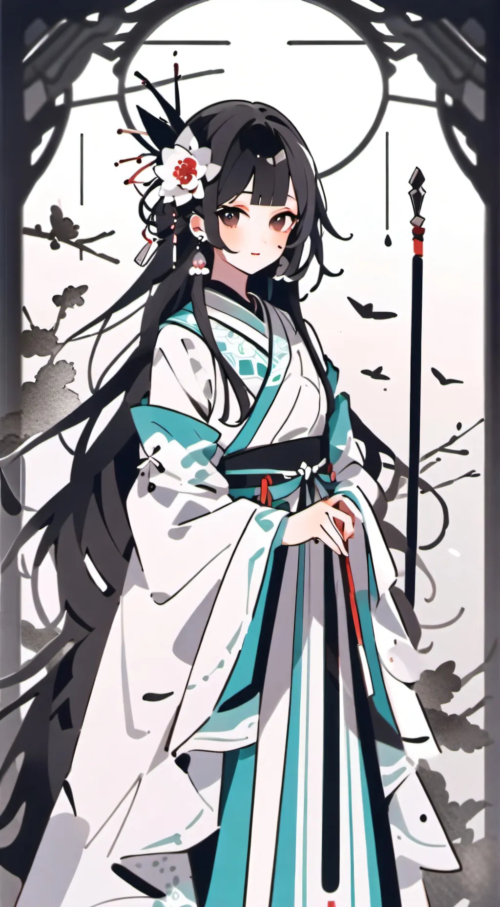 ai character: Nakime  background