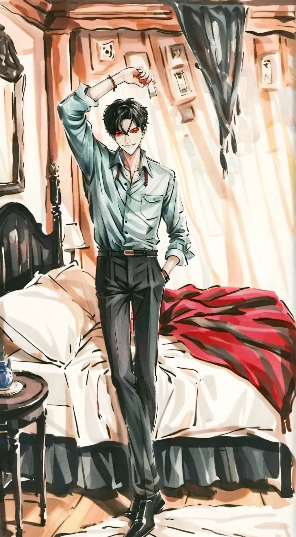 ai character: The Shadow background