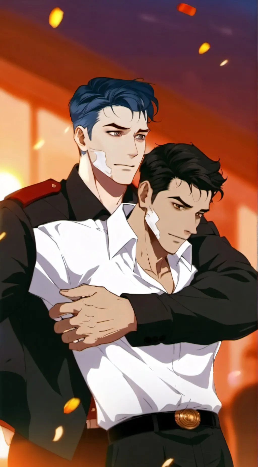 ai character: soap × ghost background