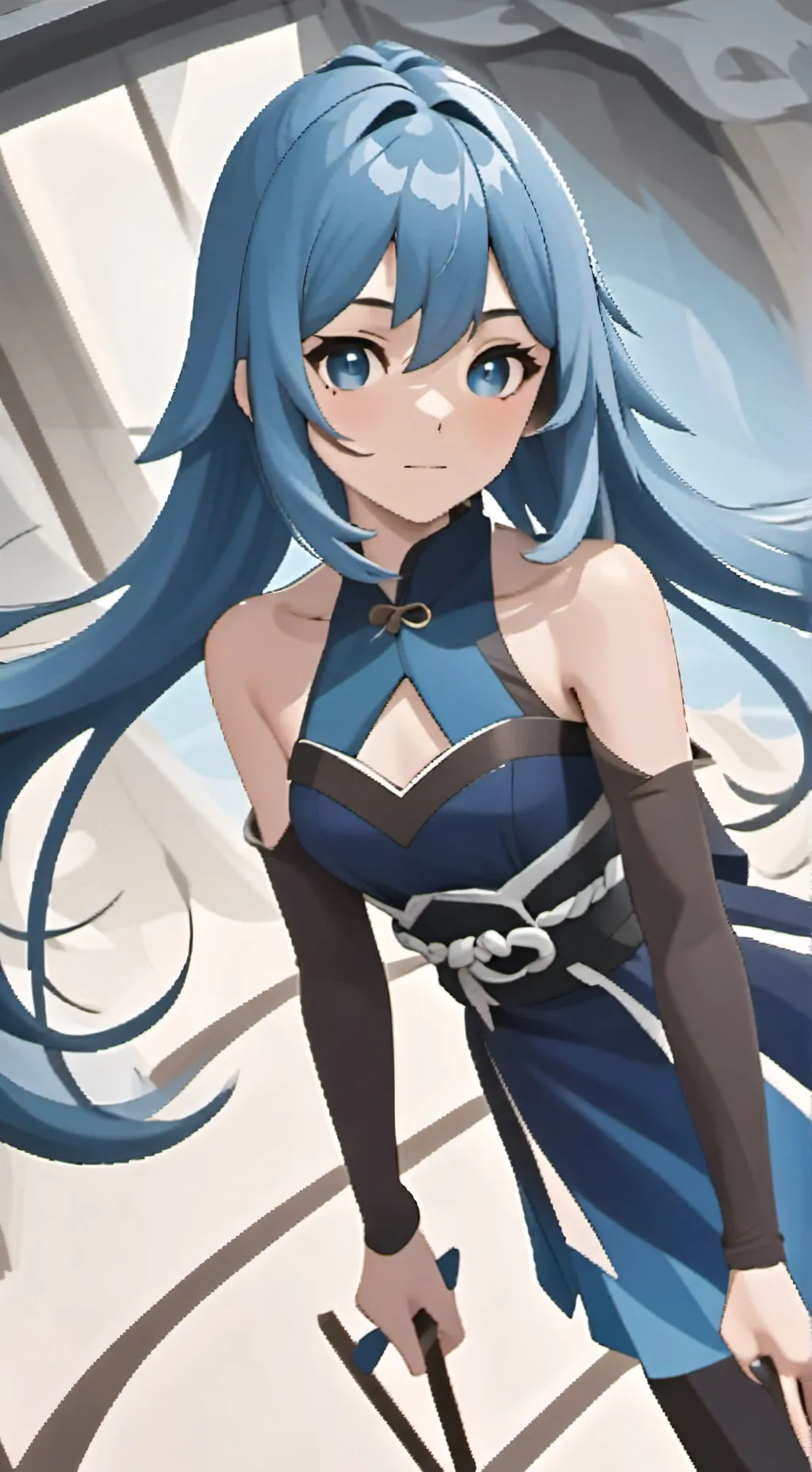 ai character: Aurora background