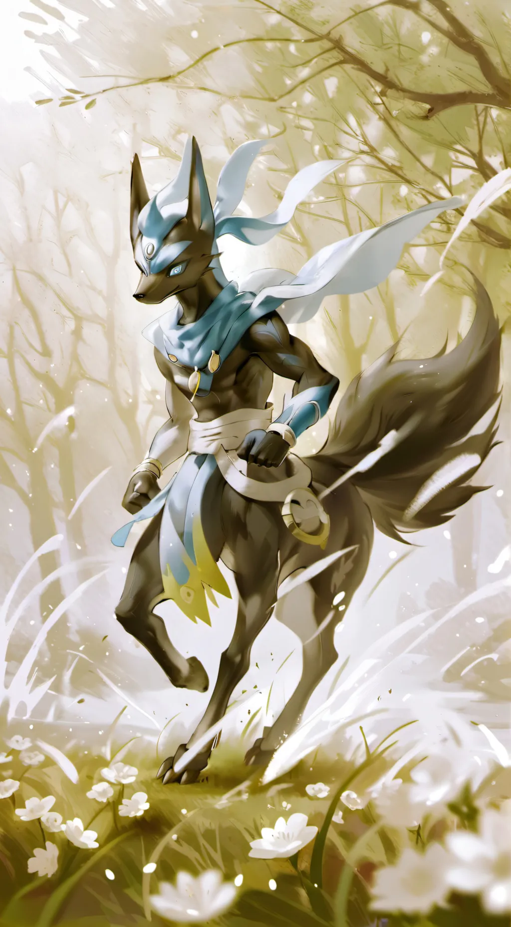 ai character: Lucario background