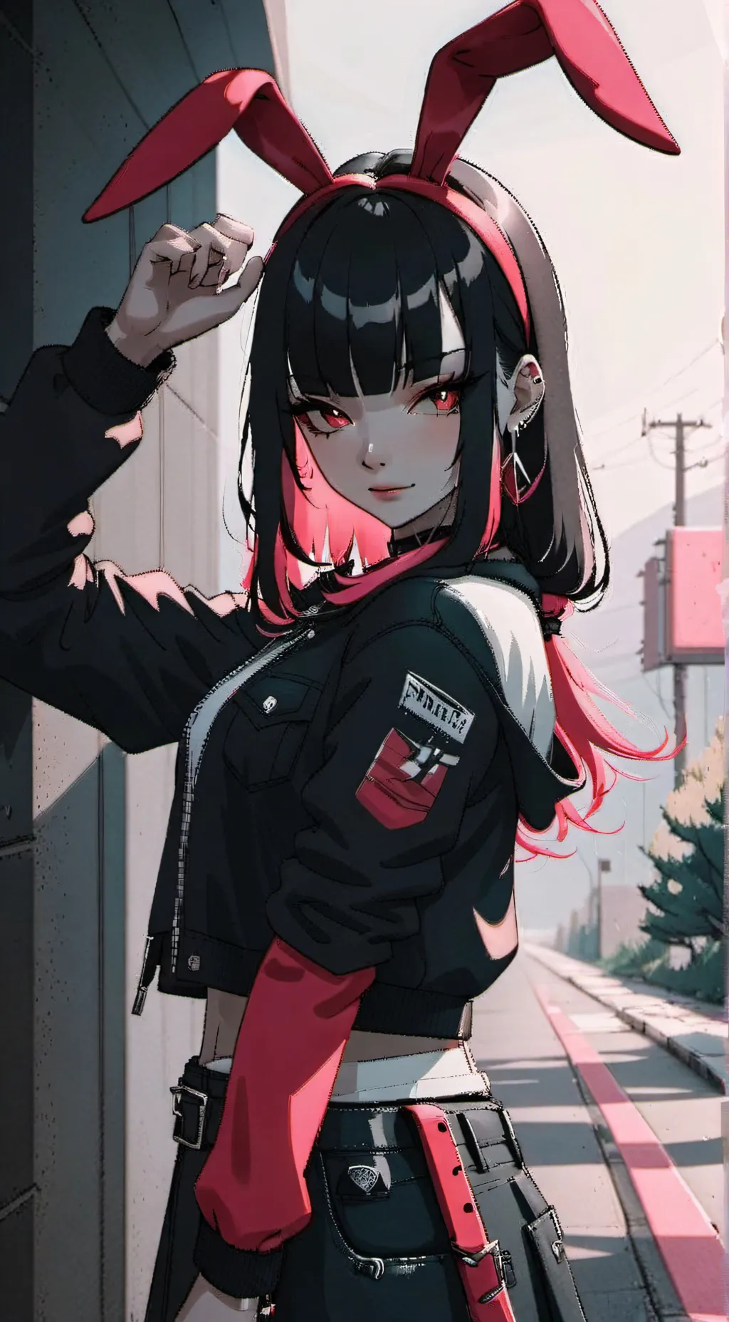 ai character: bunny background