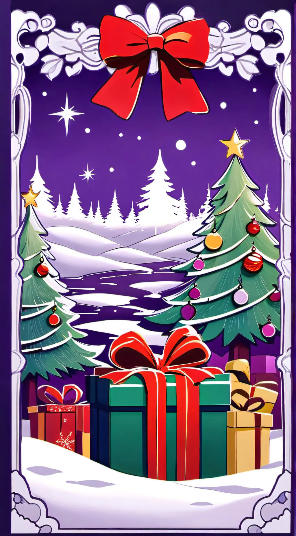 ai character: Christmas but HH background