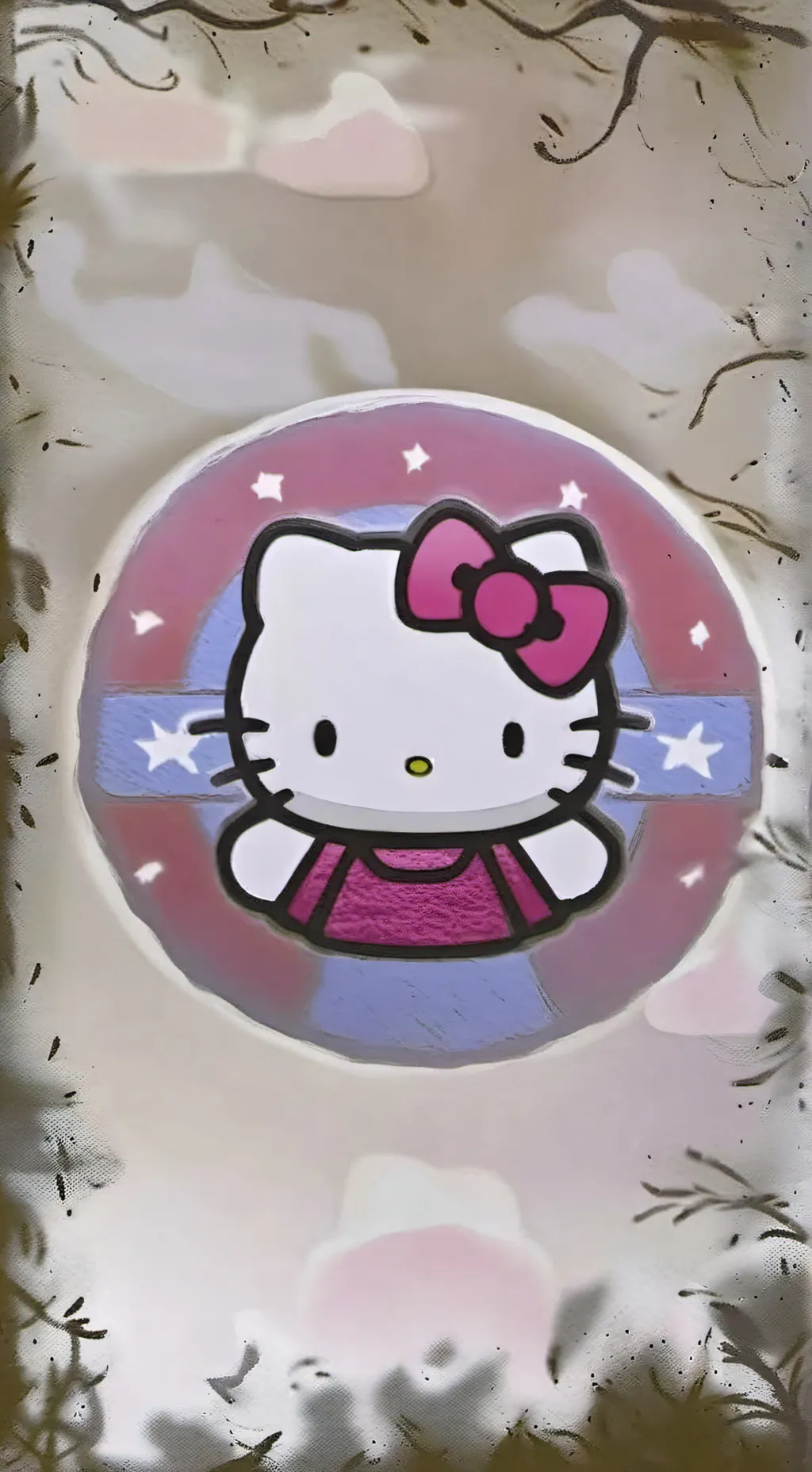 ai character: Hello Kitty background
