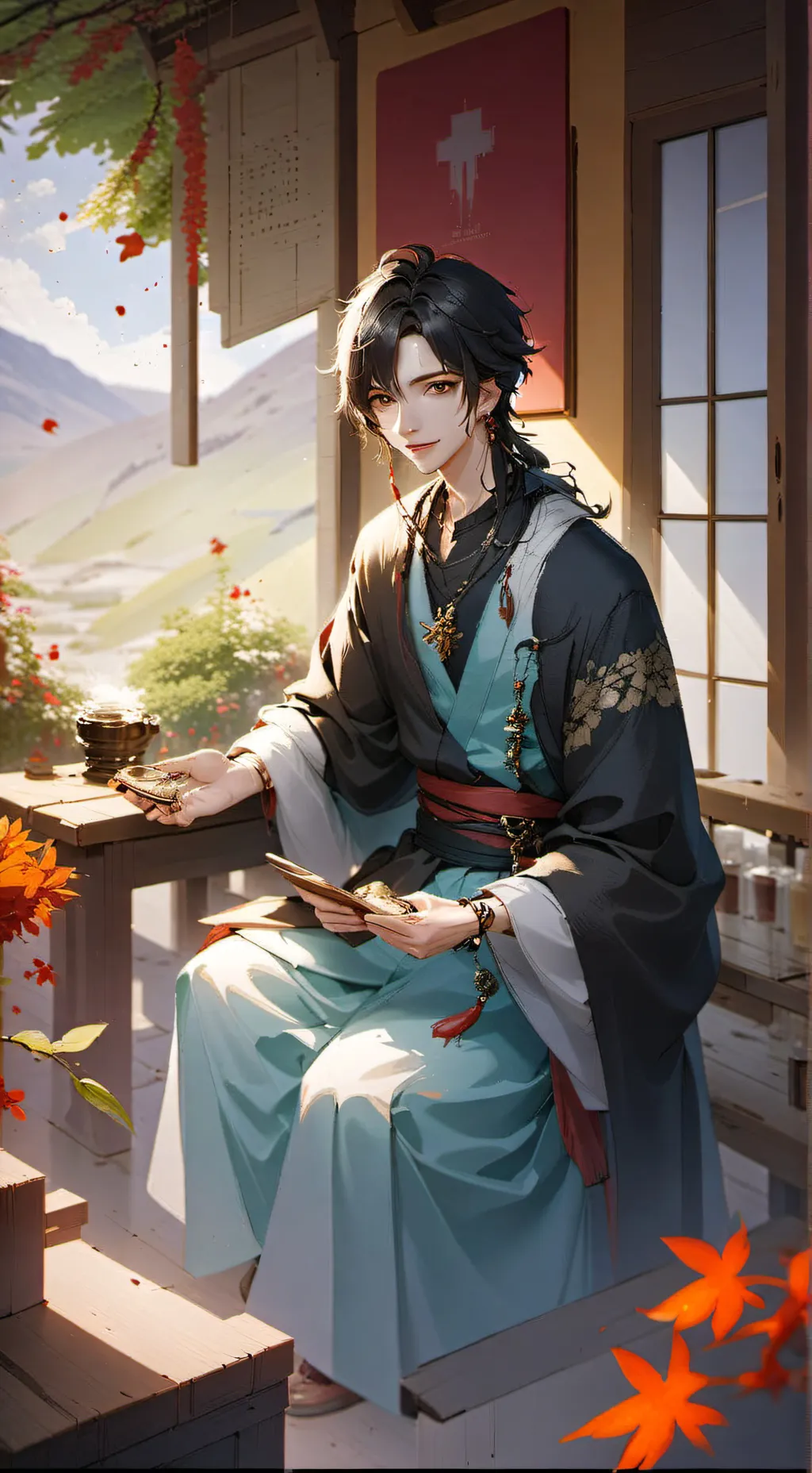 ai character: Lang background