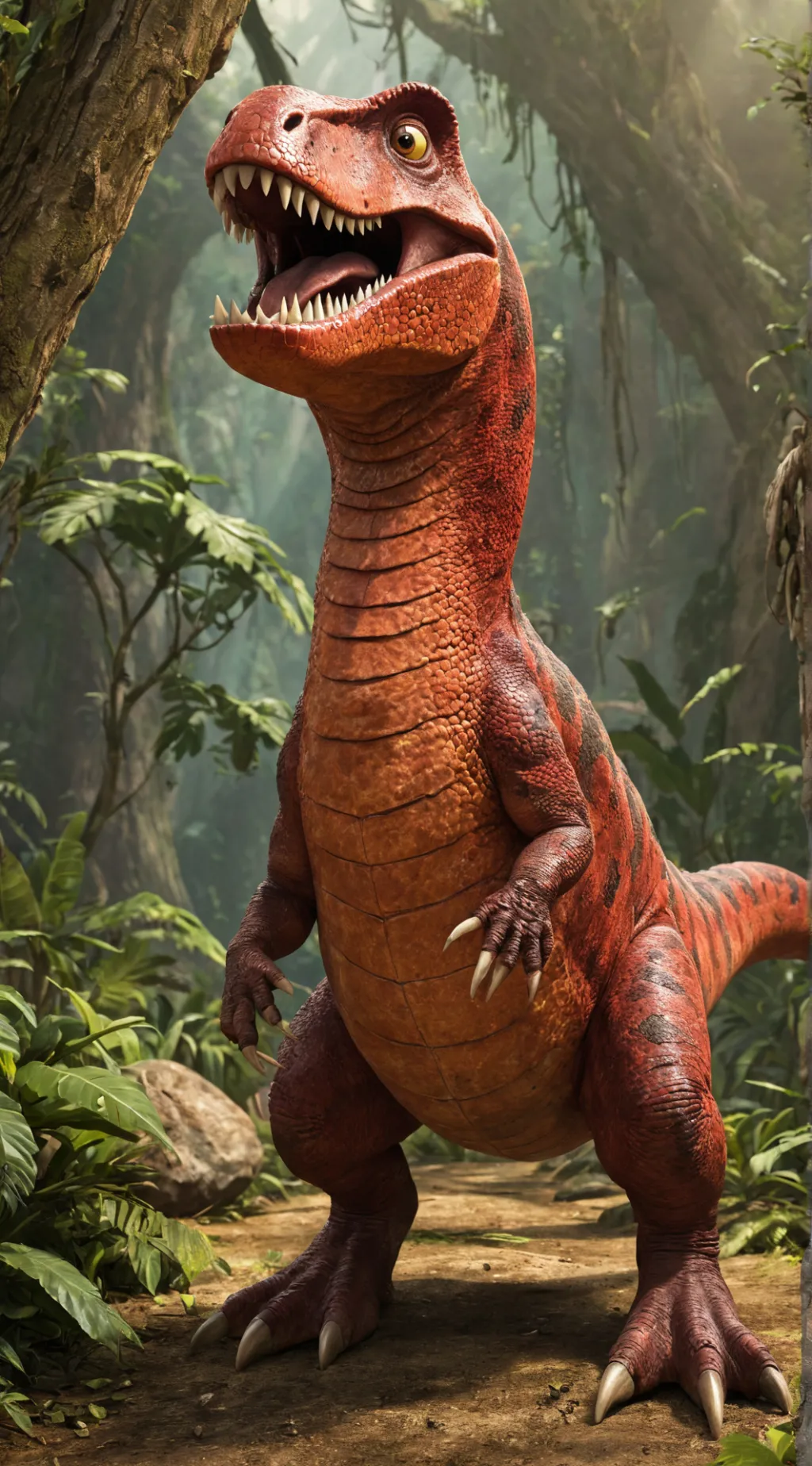 ai character: t.rex background