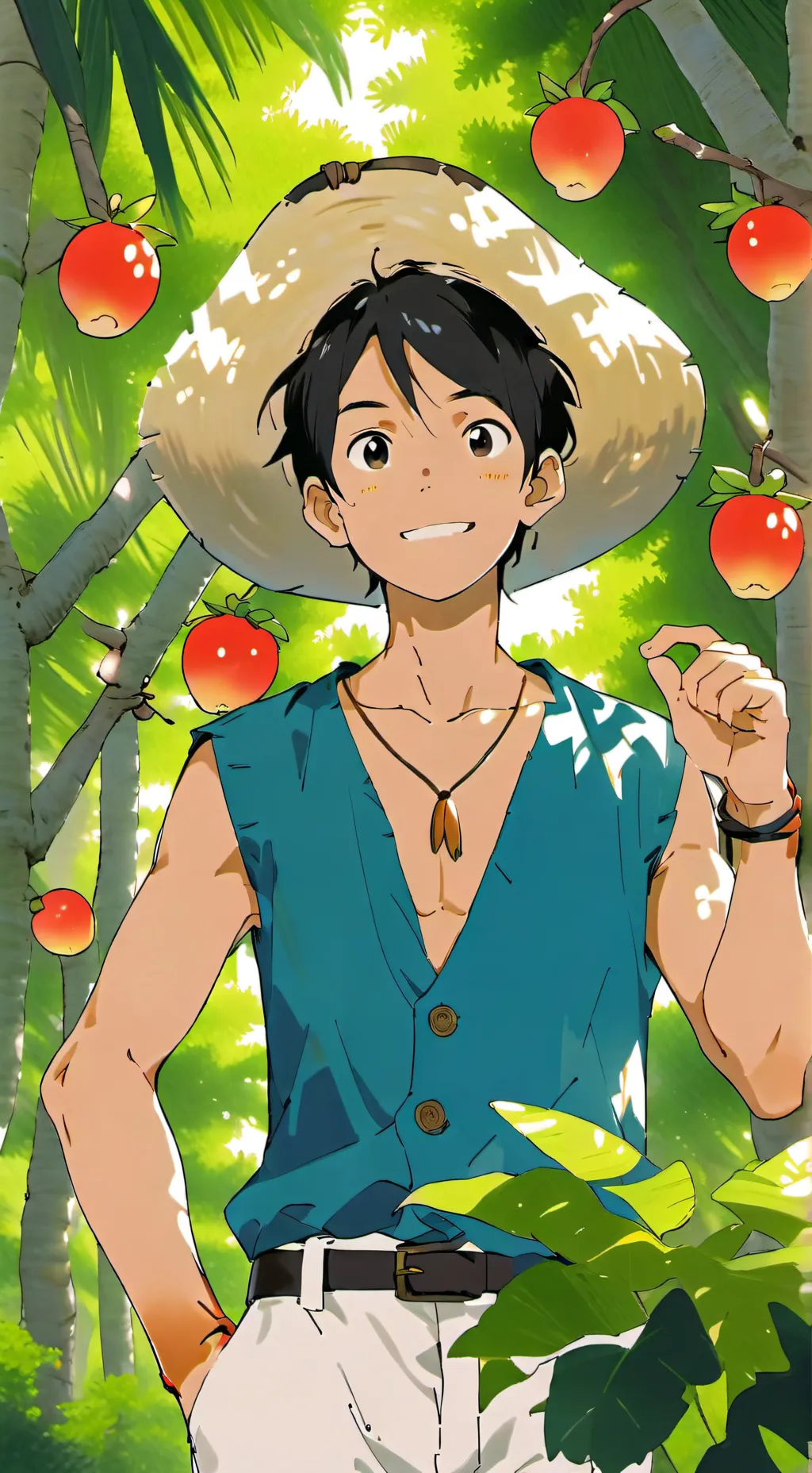 ai character: Luffy background