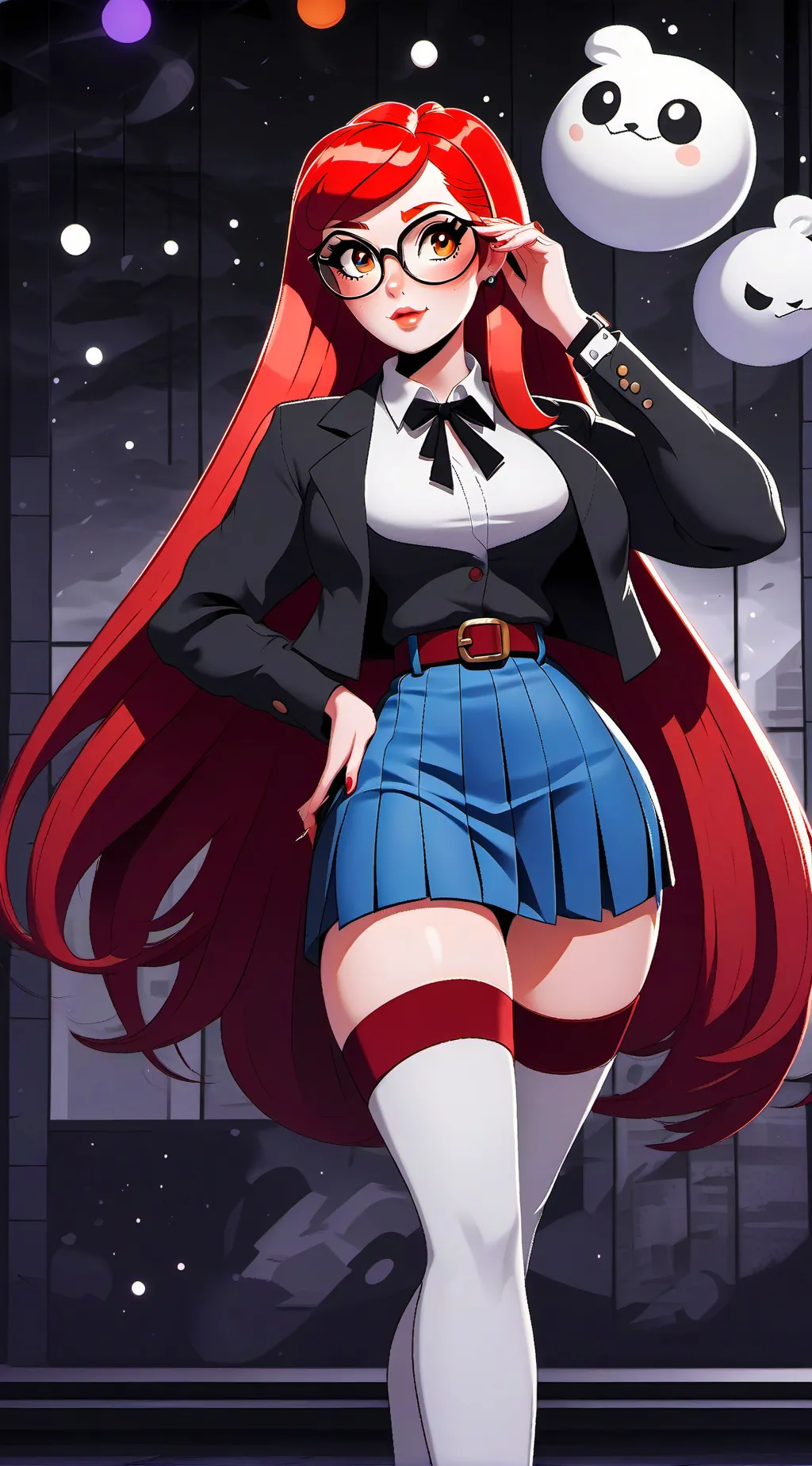 ai character: Lucie  background