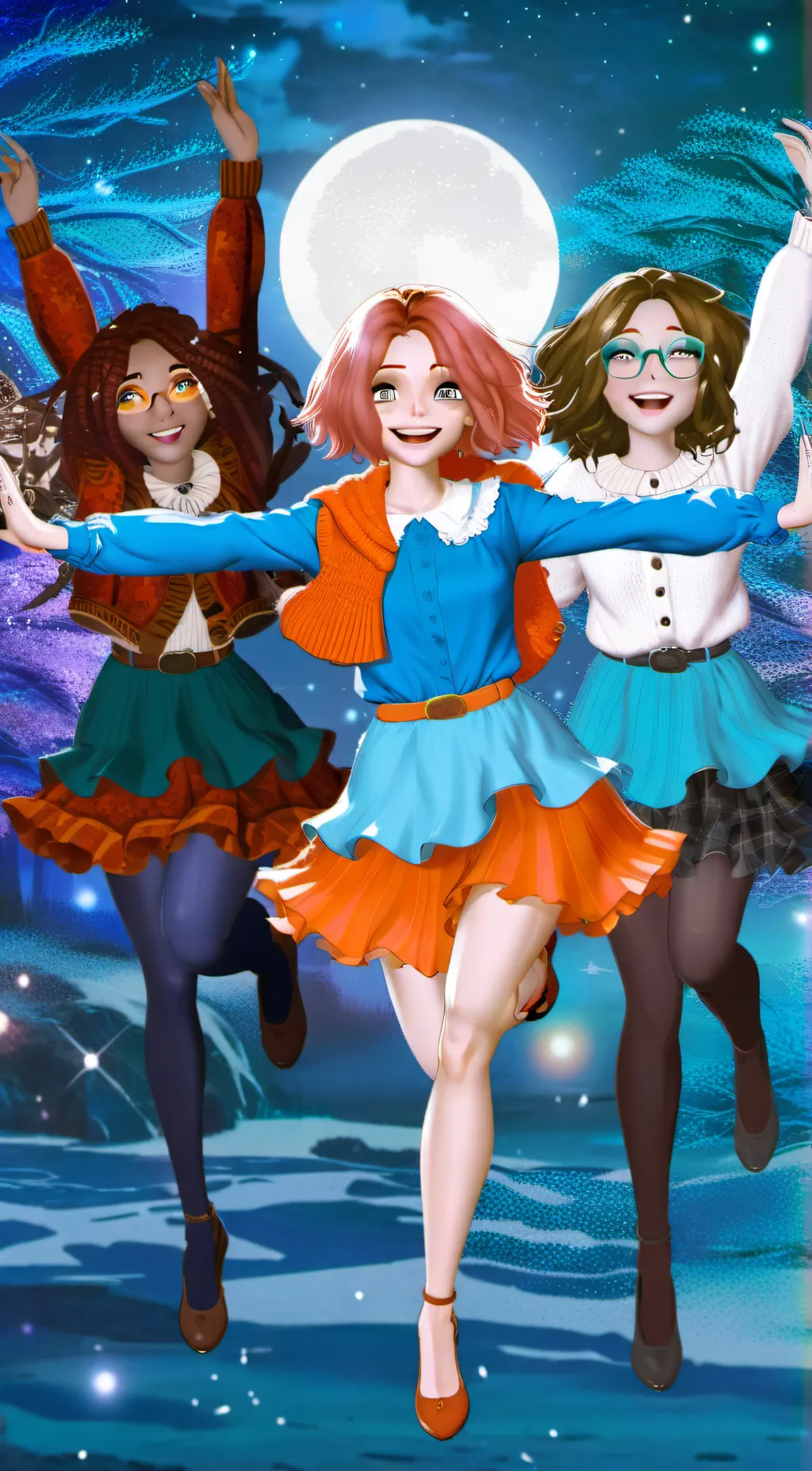 ai character: Lana , Elia, cilia background