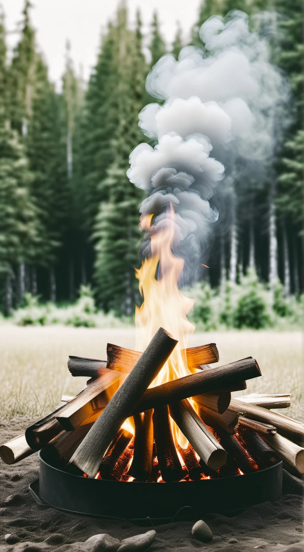 ai character: OBX bonfire  background