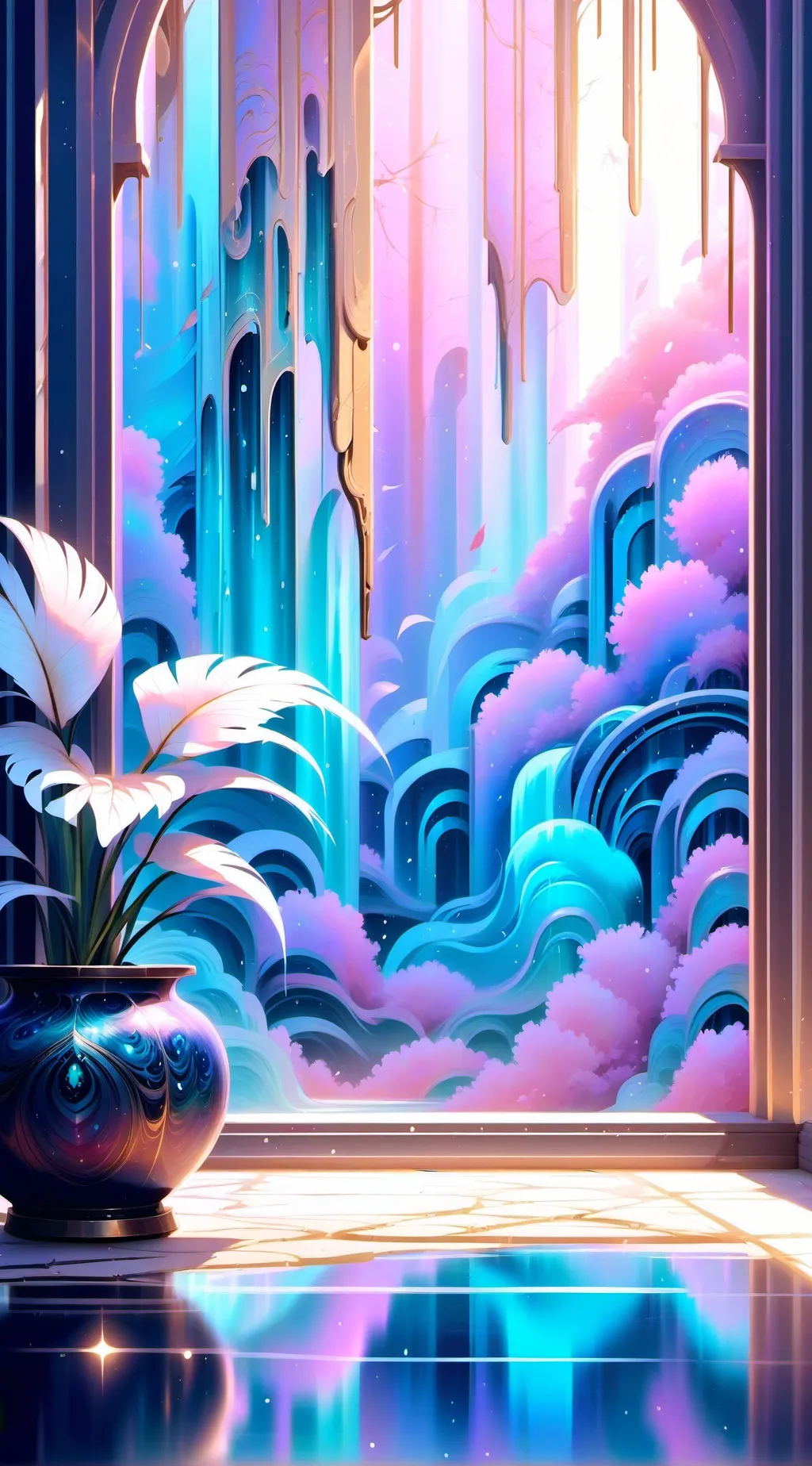 ai character: mha chirstmas background