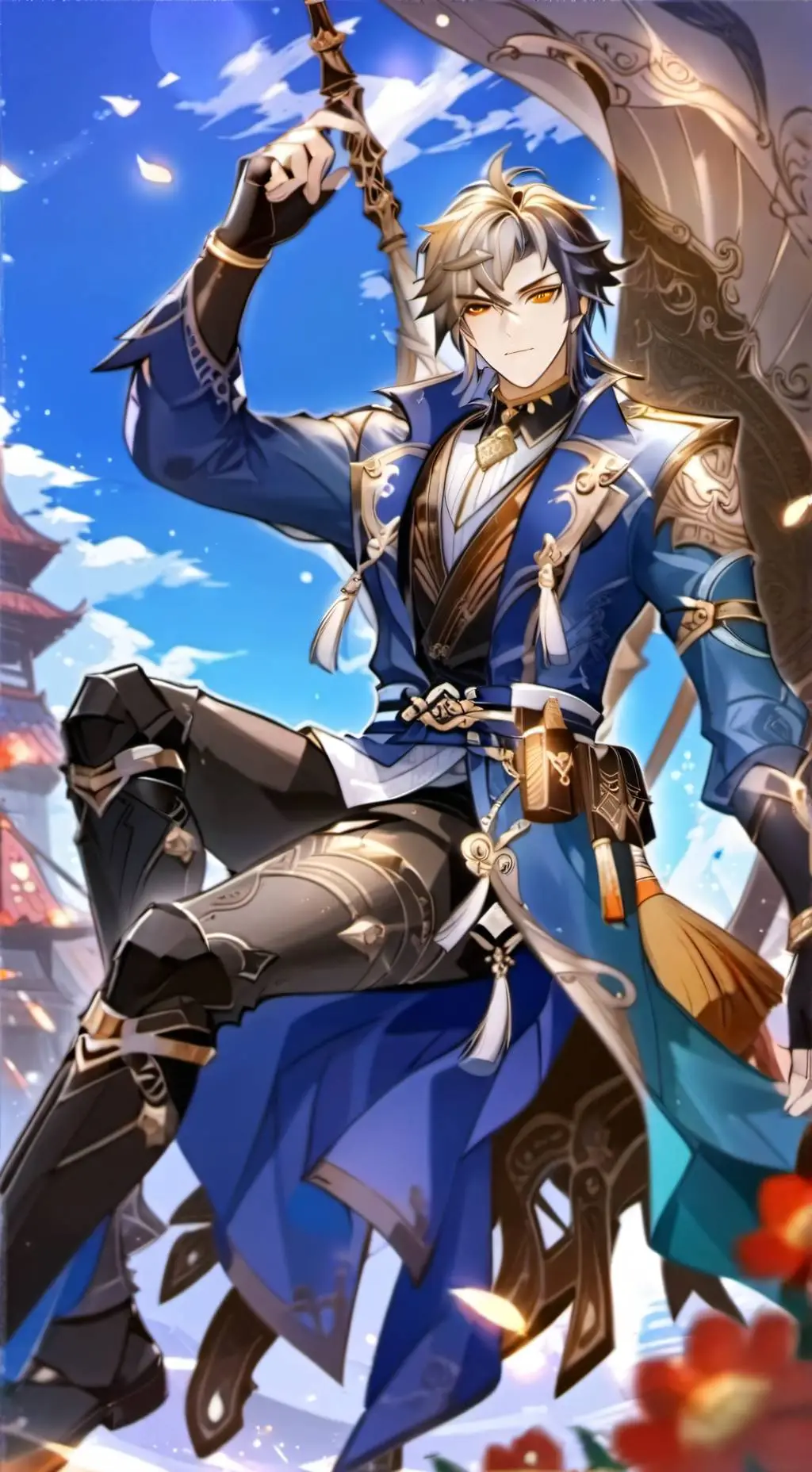 ai character: Miko  background