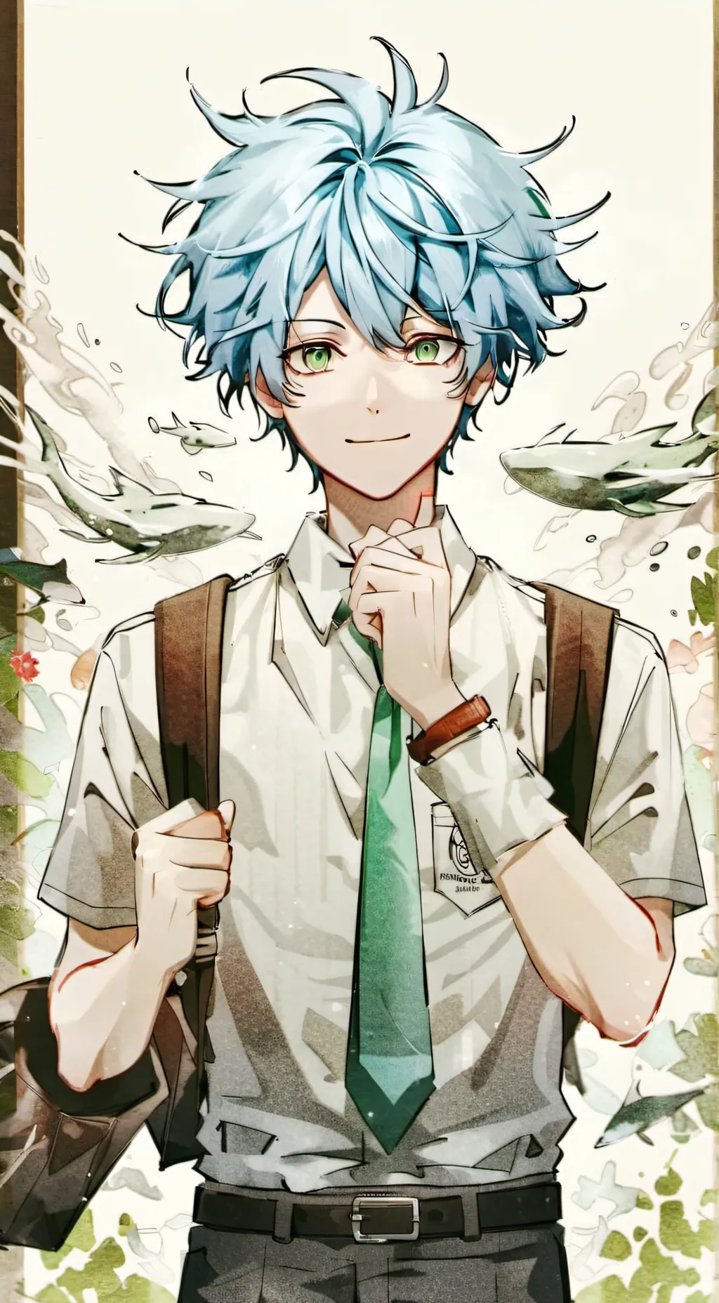 ai character: Teenage oboro  background