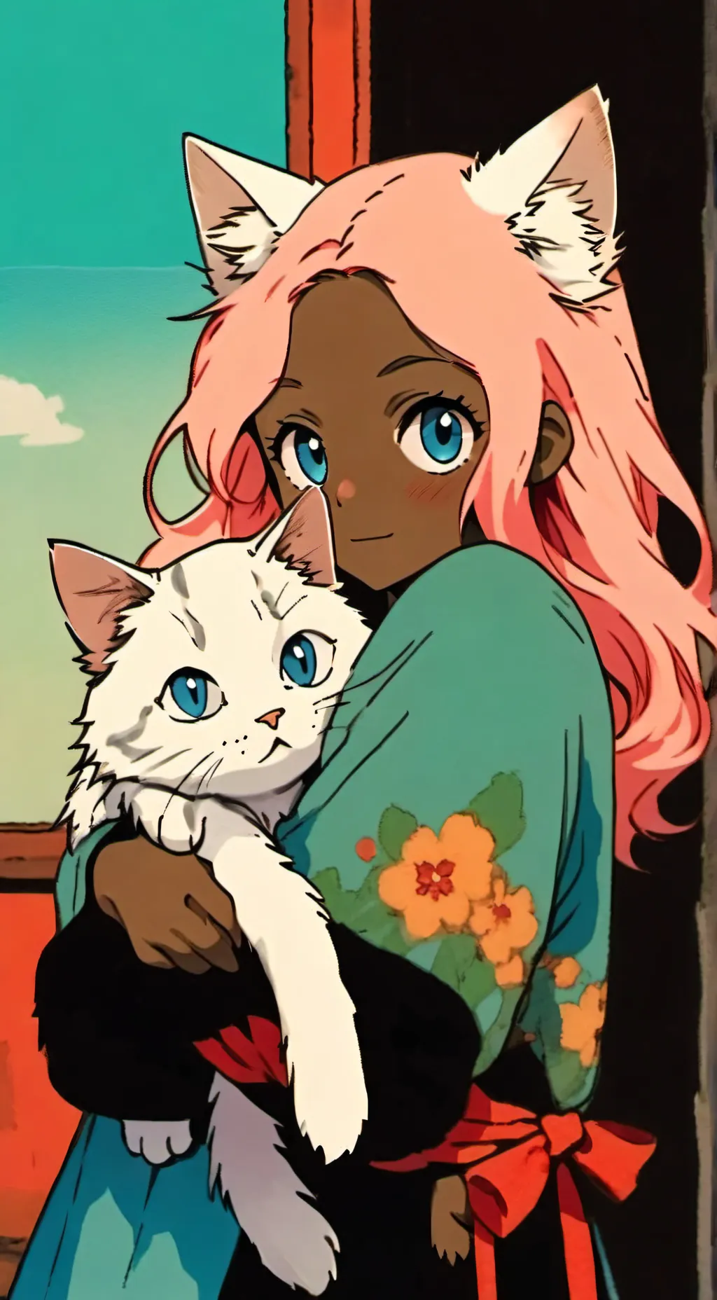 ai character: Lilac  background